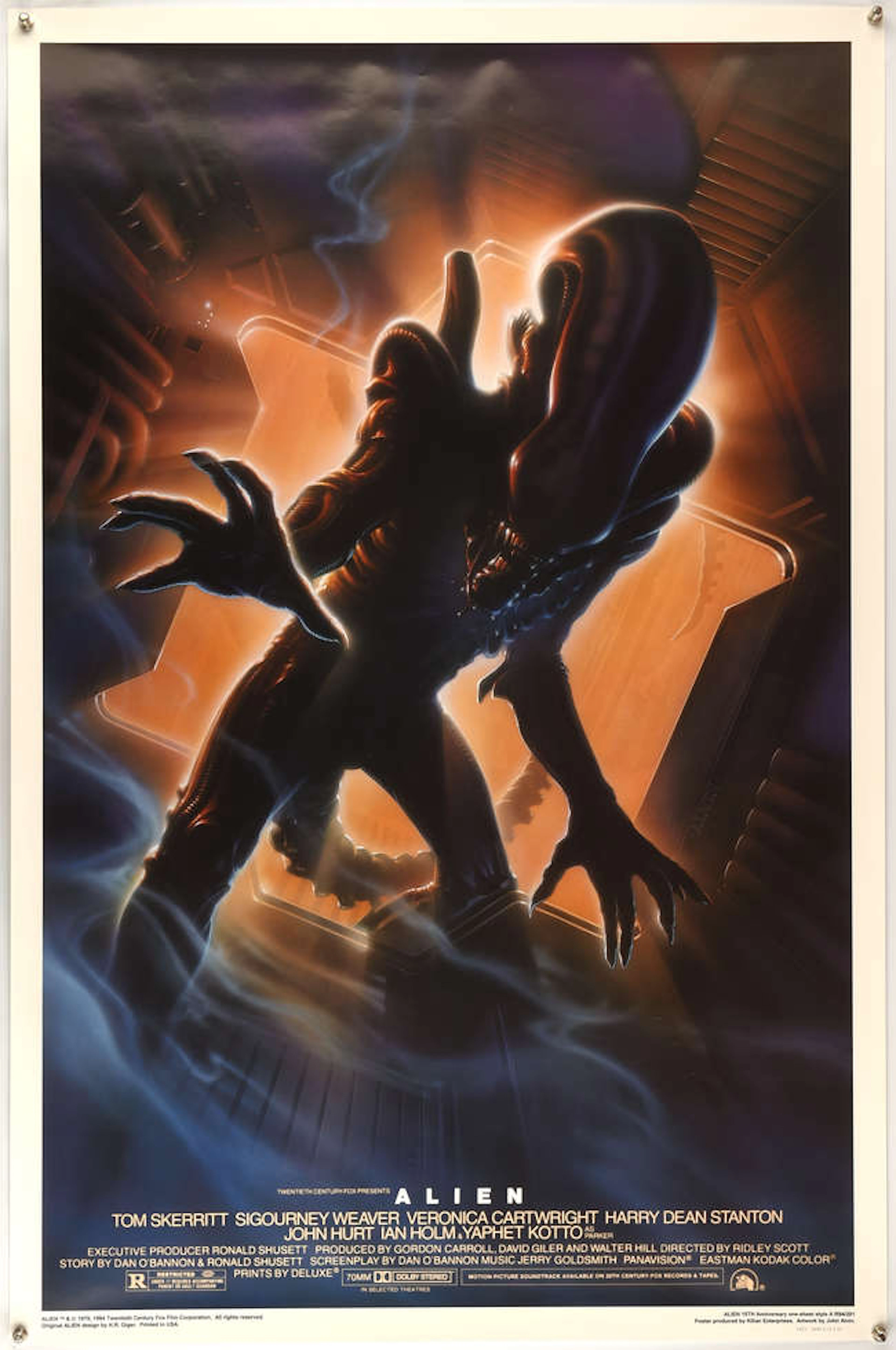 Alien (R-1994) 15th Anniversary One sheet film poster, style A, artwork