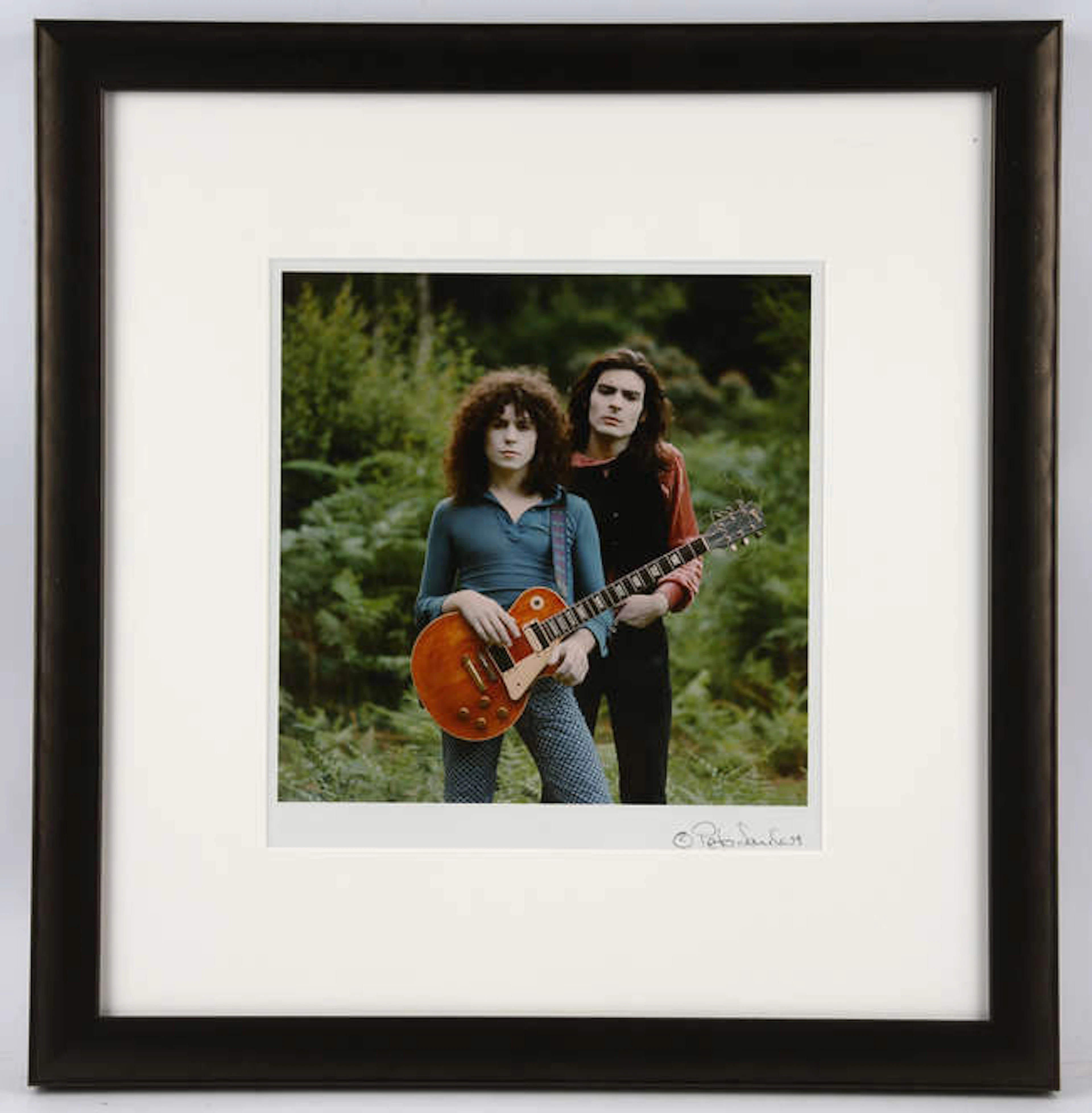 T-Rex - Ride A White Swan. Cover photograph for the LP T. Rex (1970)