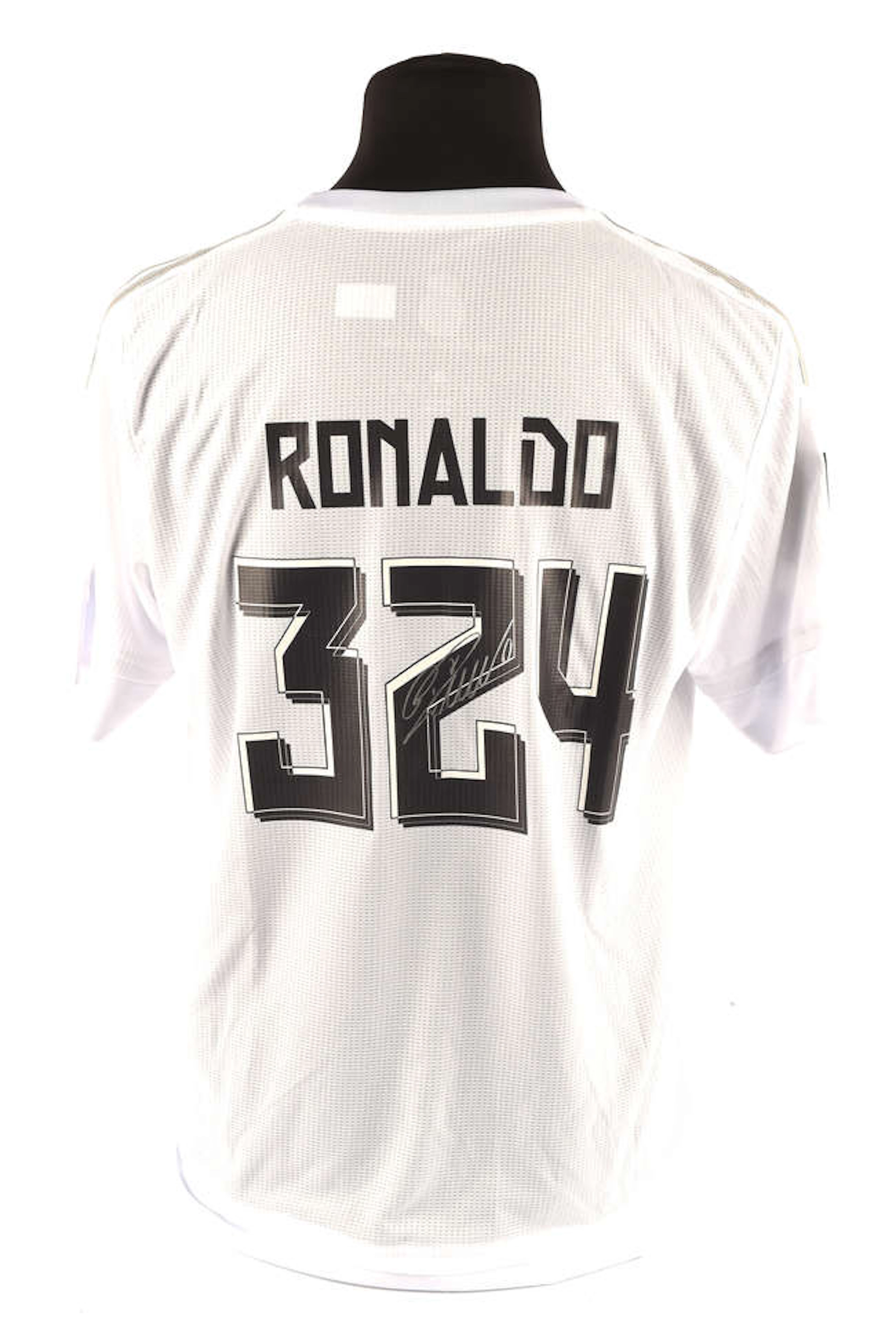 Cristiano Ronaldo Signed on Back Real Madrid '324' Home Shirt, in