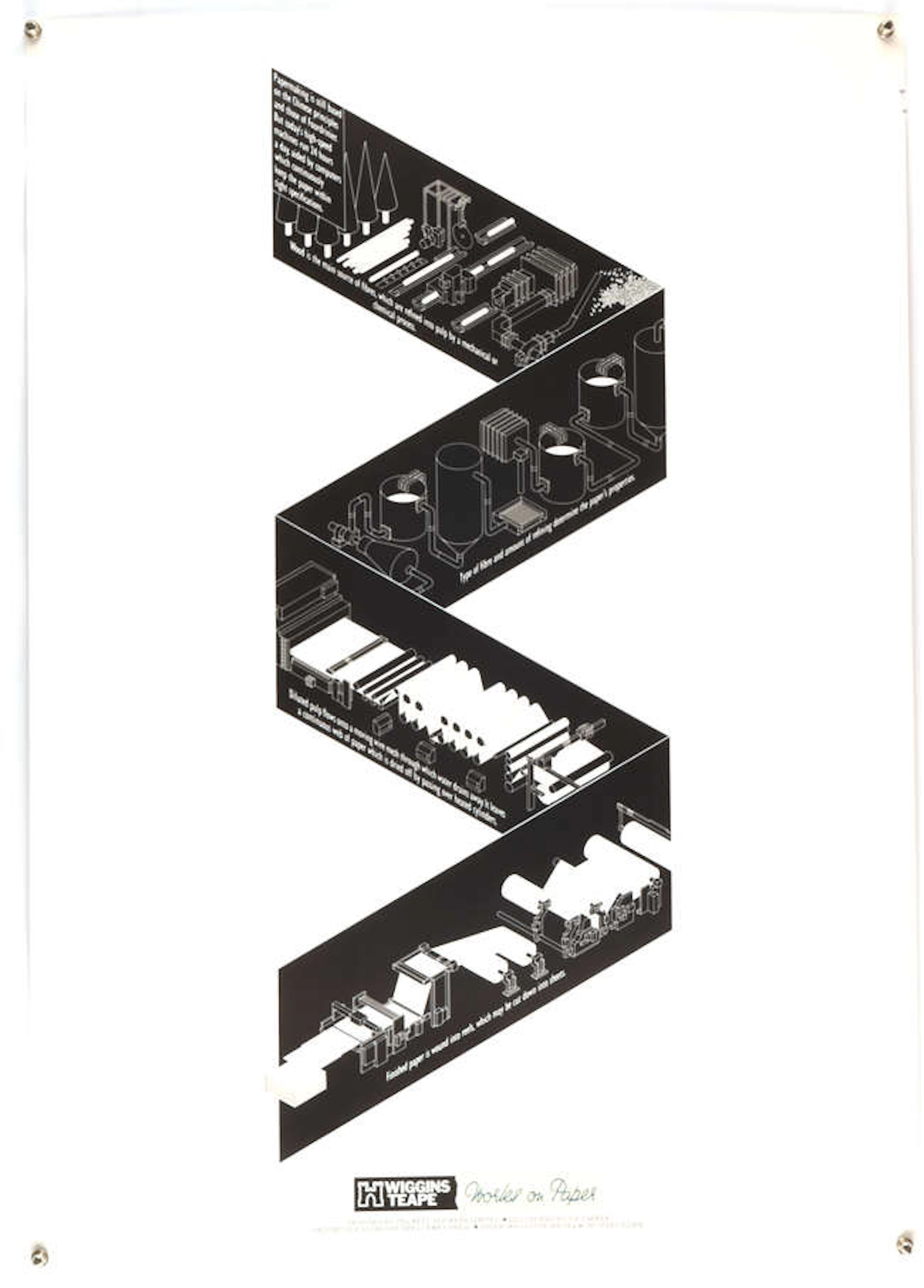 Eleven Wiggins Teape Series advertising posters from 1982, art by