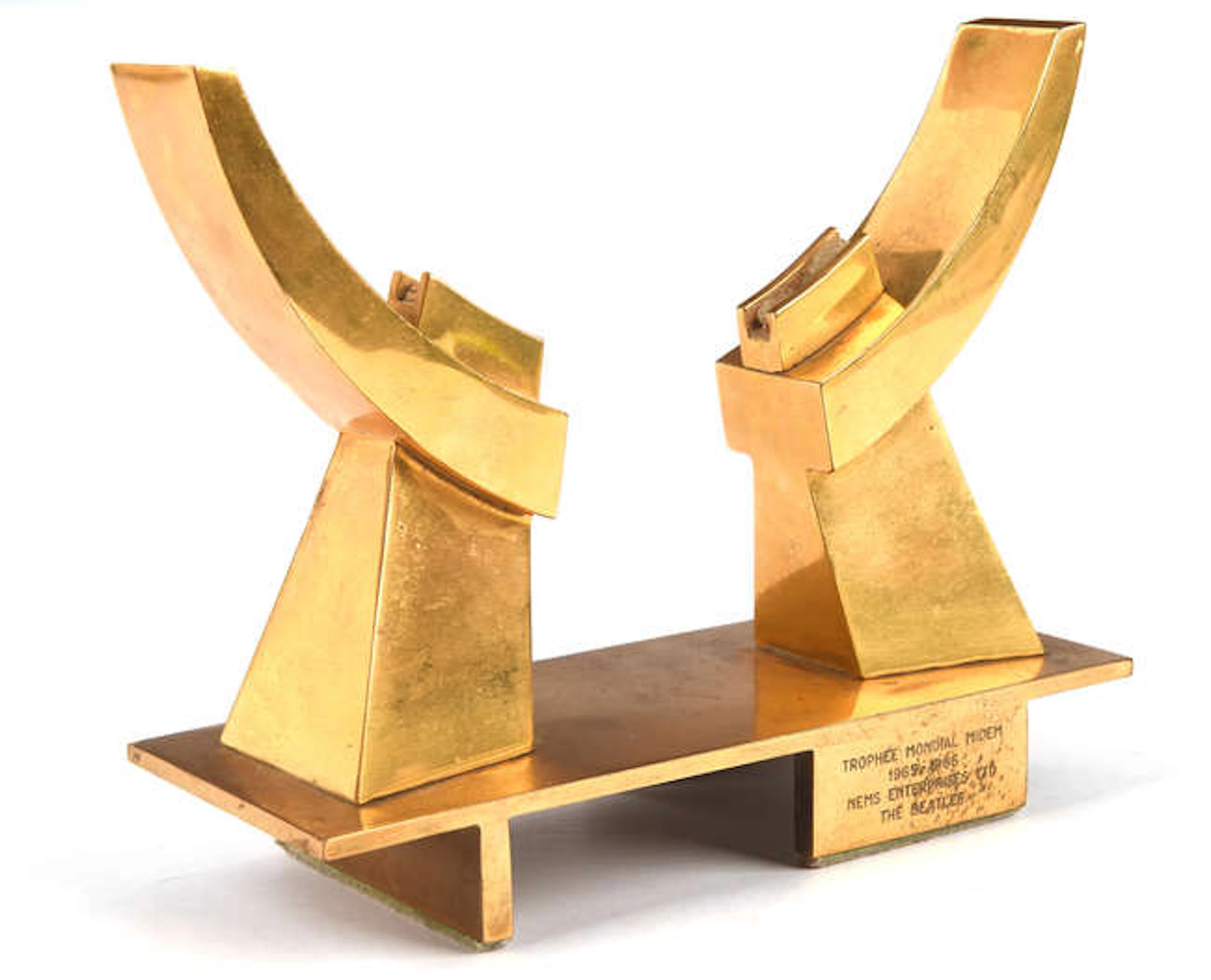 The Beatles: Trophée Mondial Midem Award 1965-1966 a Music Industry