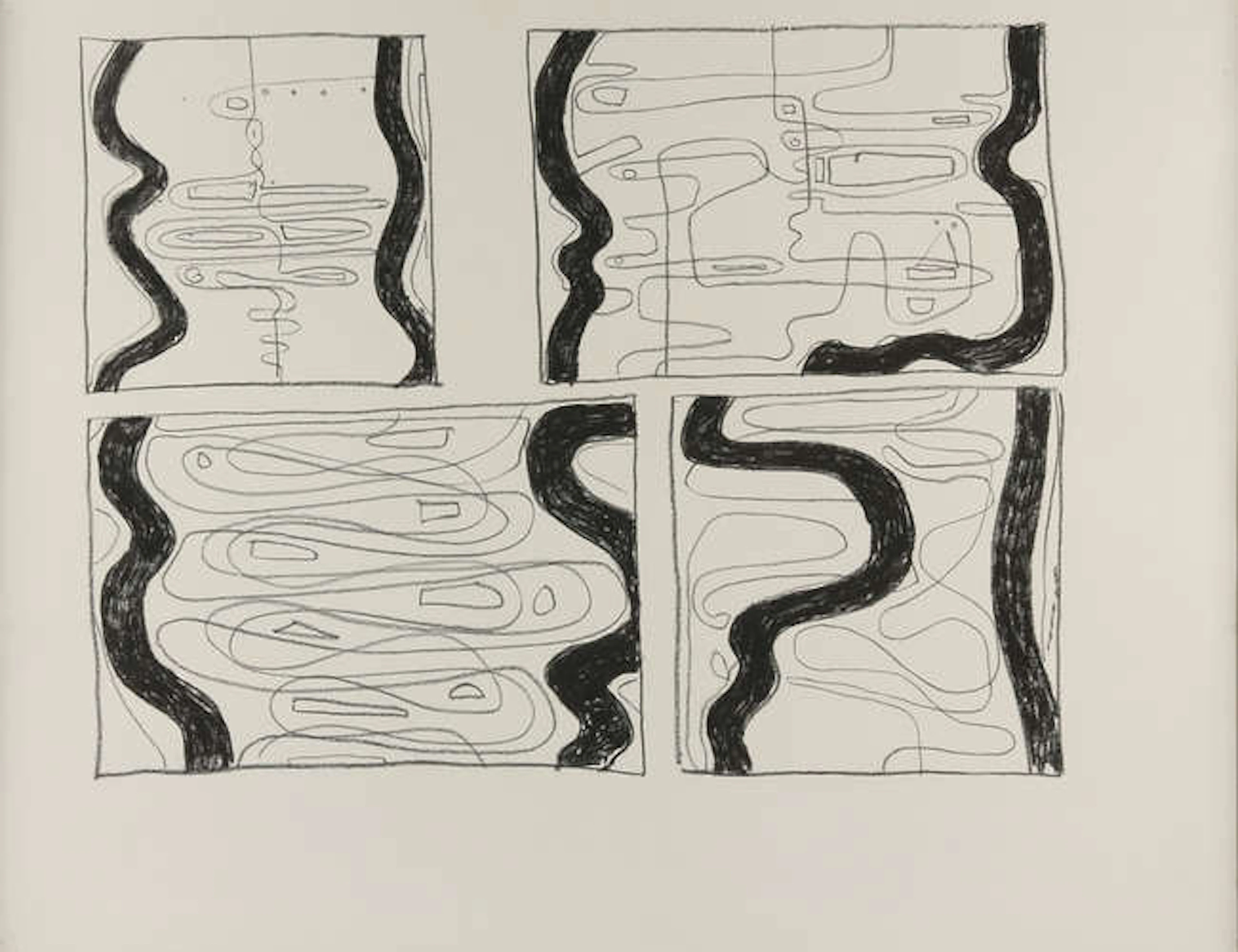 § John Plumb (British 1927-2008), an untitled abstract composition