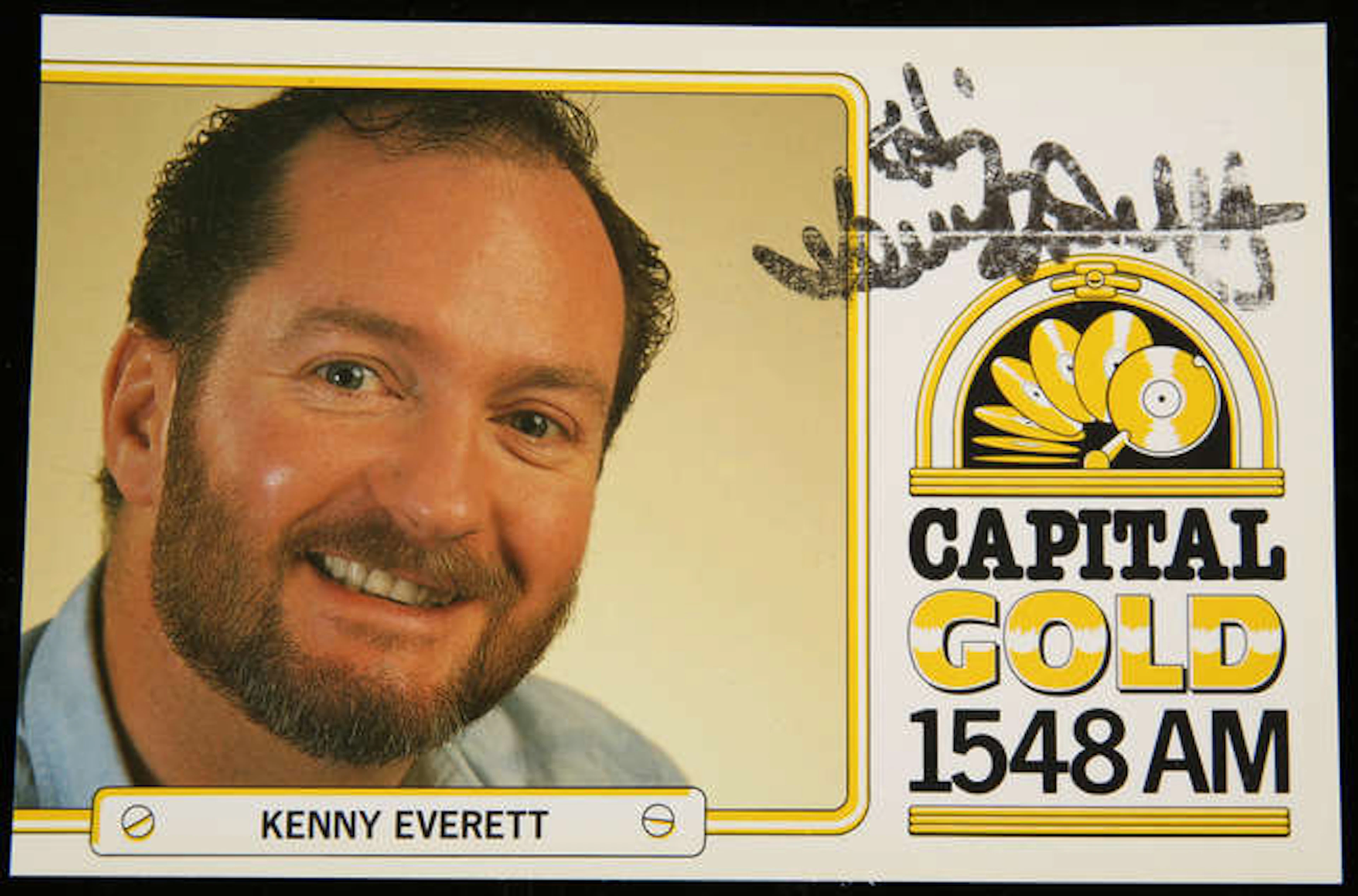 Kenny Everett (1944-1995) Autographed Capital [Radio] Gold Publicity
