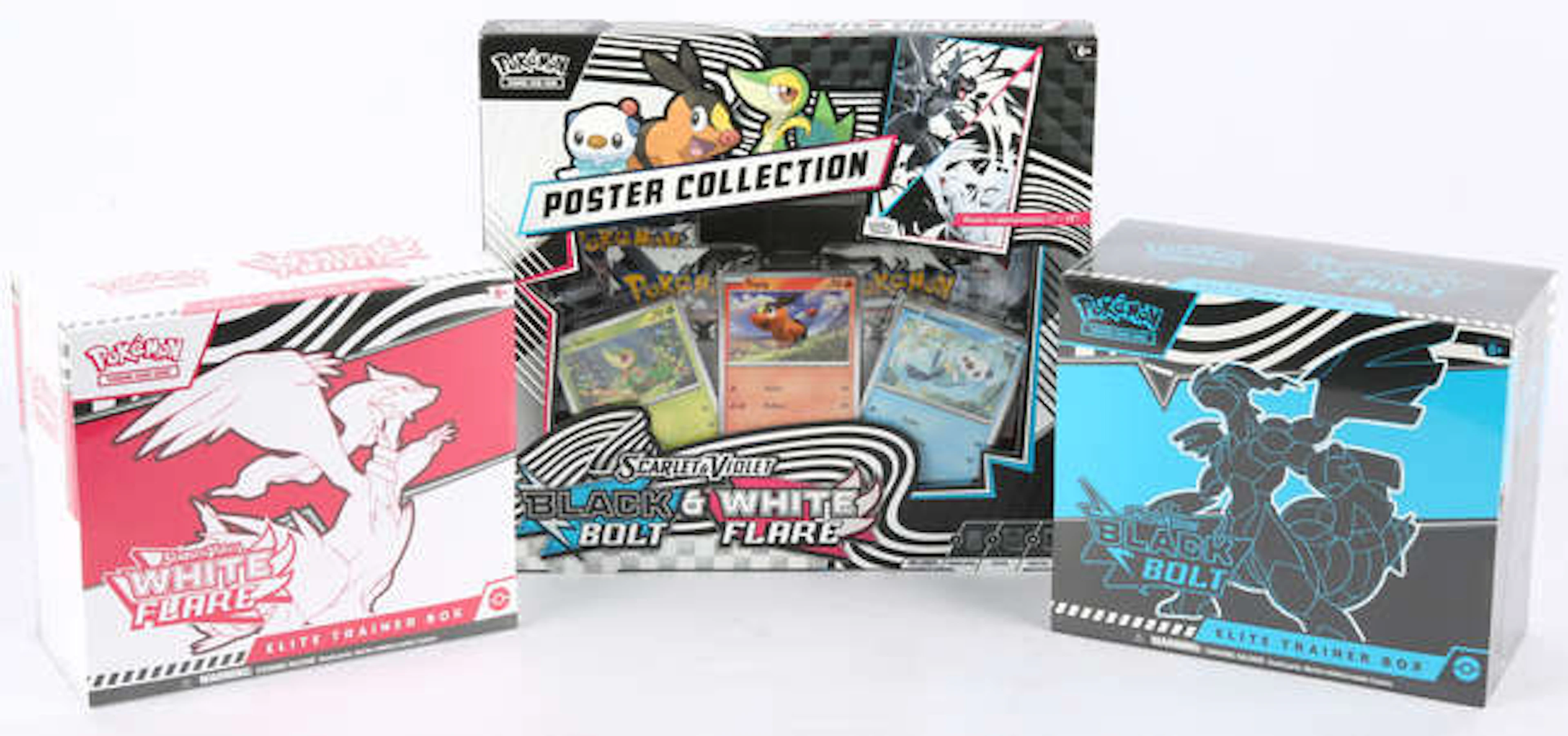 Pokemon TCG - A lot containing 3 Scarlet & Violet Black Bolt & White