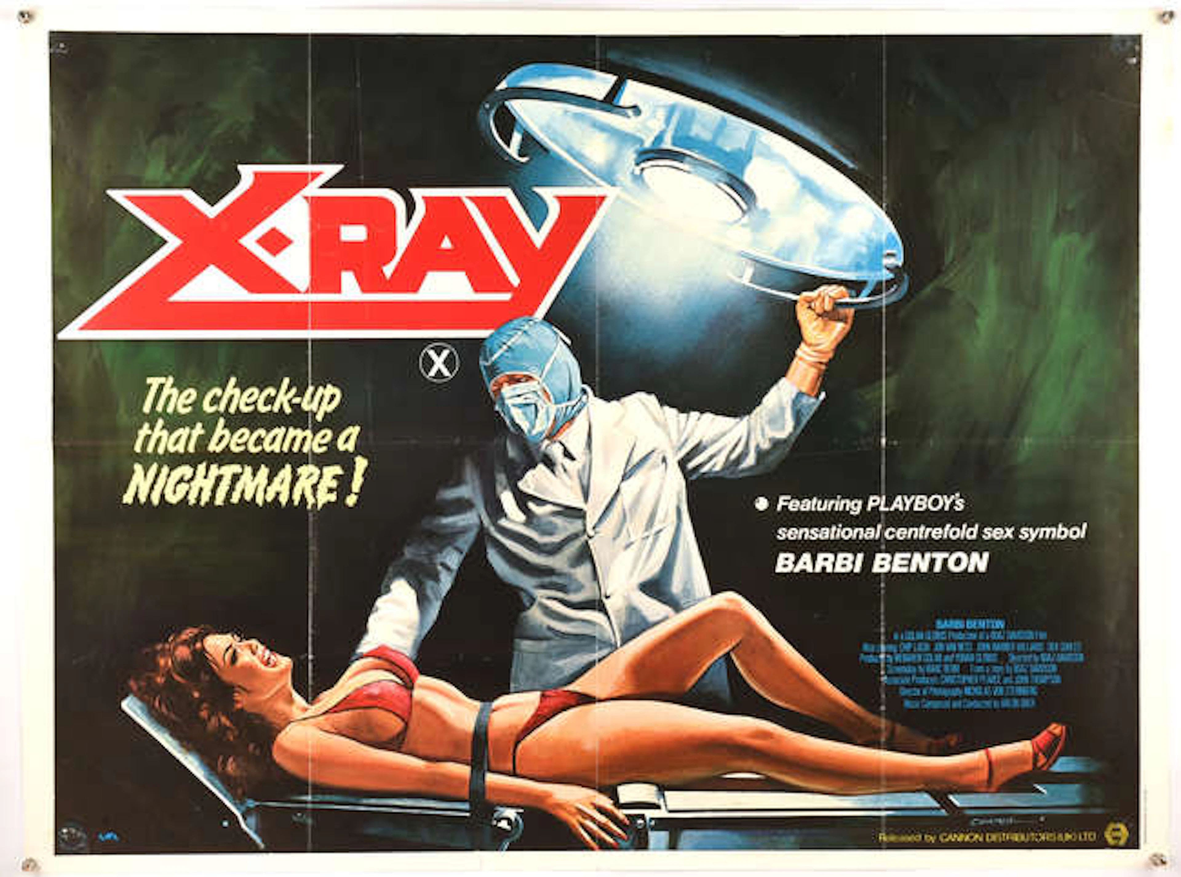 X-Ray (1981), British Quad Film Poster, artwork by Tom Chantrell