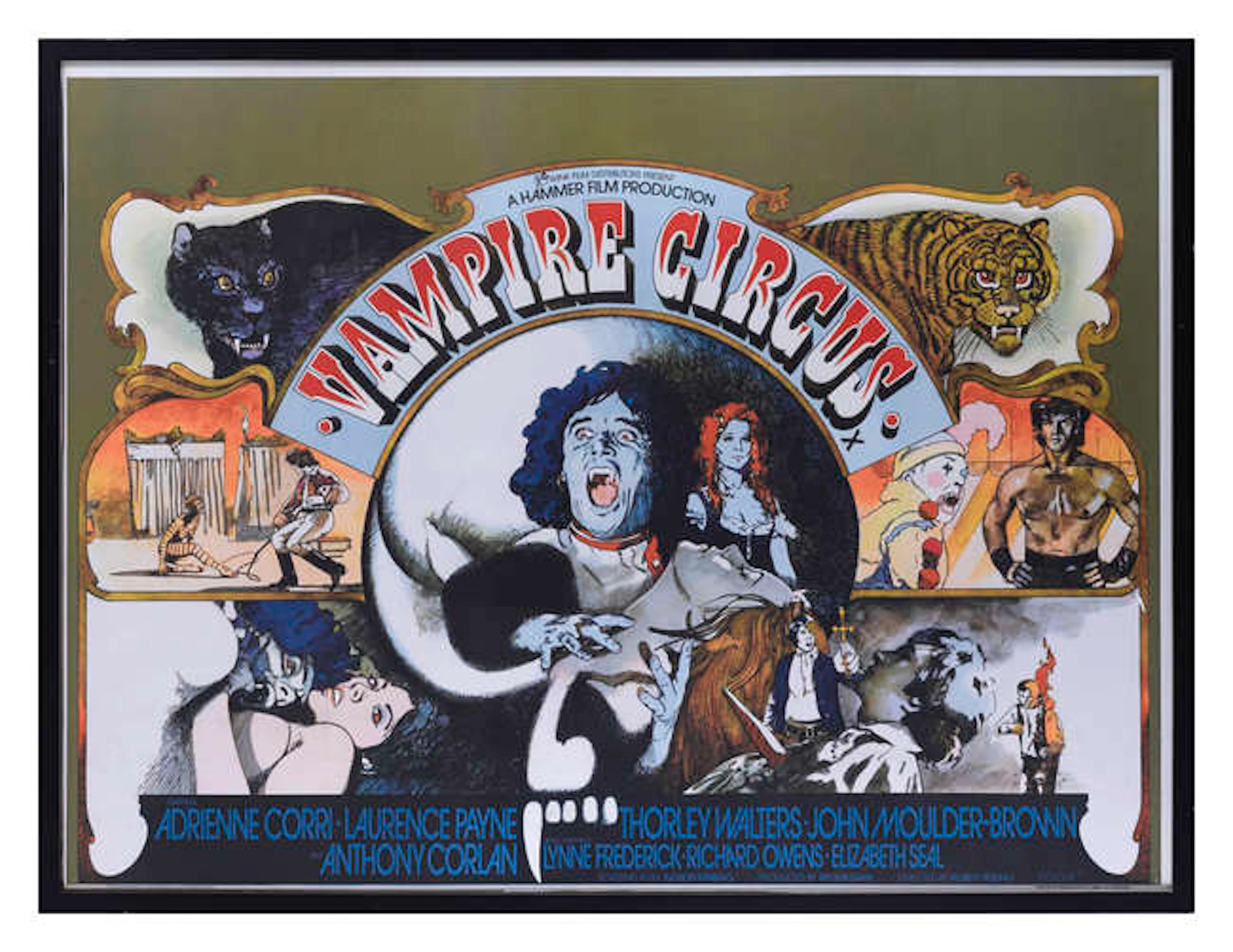 Vampire Circus (1972), Framed Reproduction British Quad Film Poster