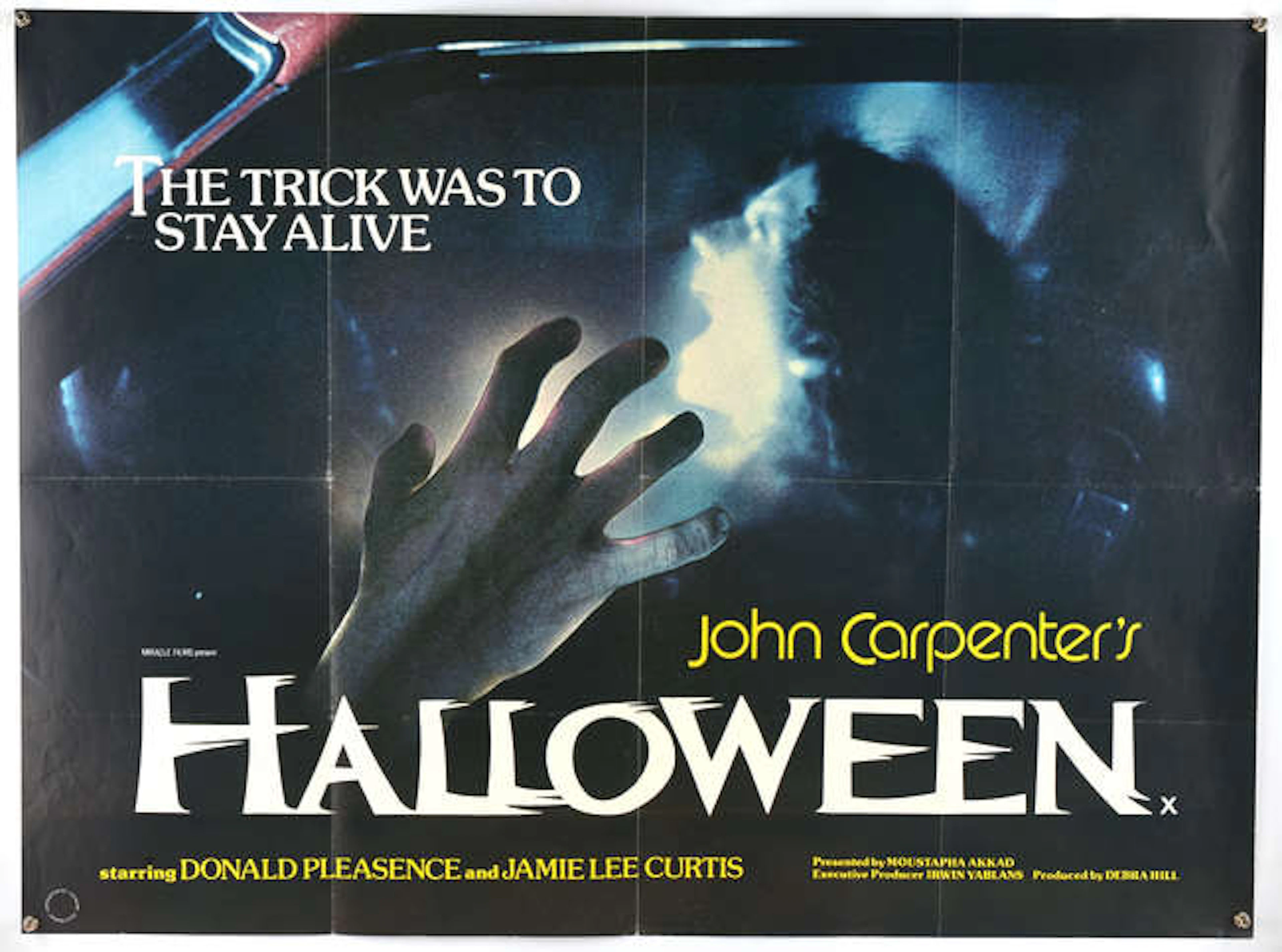Halloween (1978), British Quad Film Poster for the John Carpenter