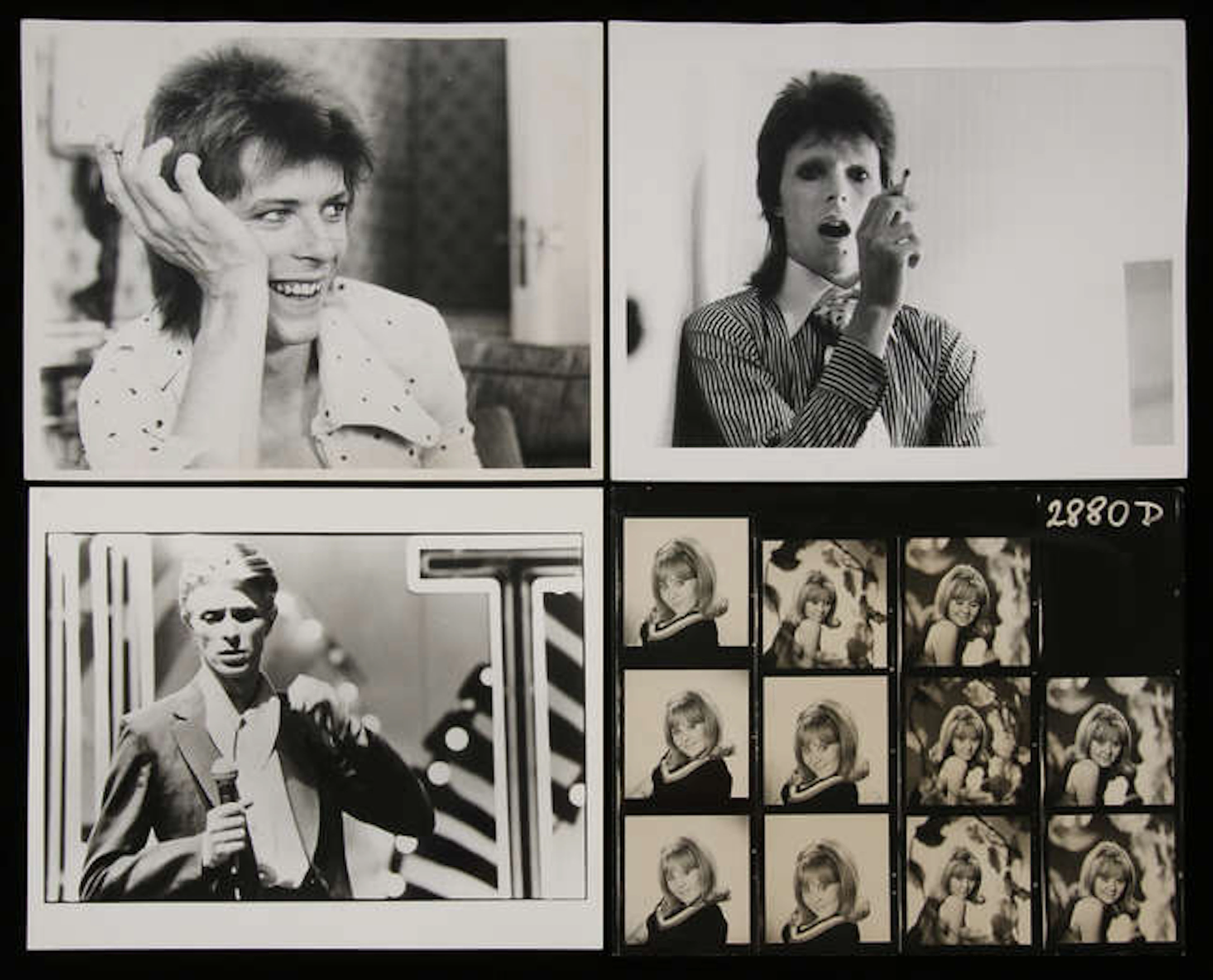 David Bowie by Joseph Stevens, 1970s; Lulu by Dezo Hoffman, 1960s;