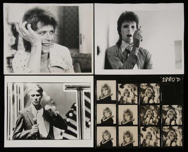 David Bowie by Joseph Stevens, 1970s; Lulu by Dezo Hoffman, 1960s;