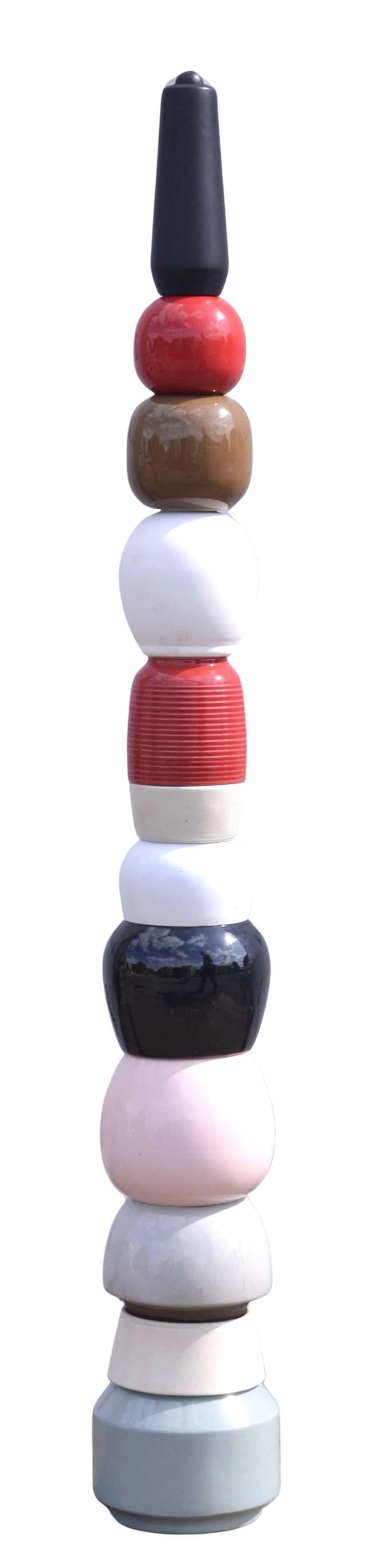 MANNER OF ALESSANDRO MENDINI/ETTORE SOTTSASS, Totem, in red, pink
