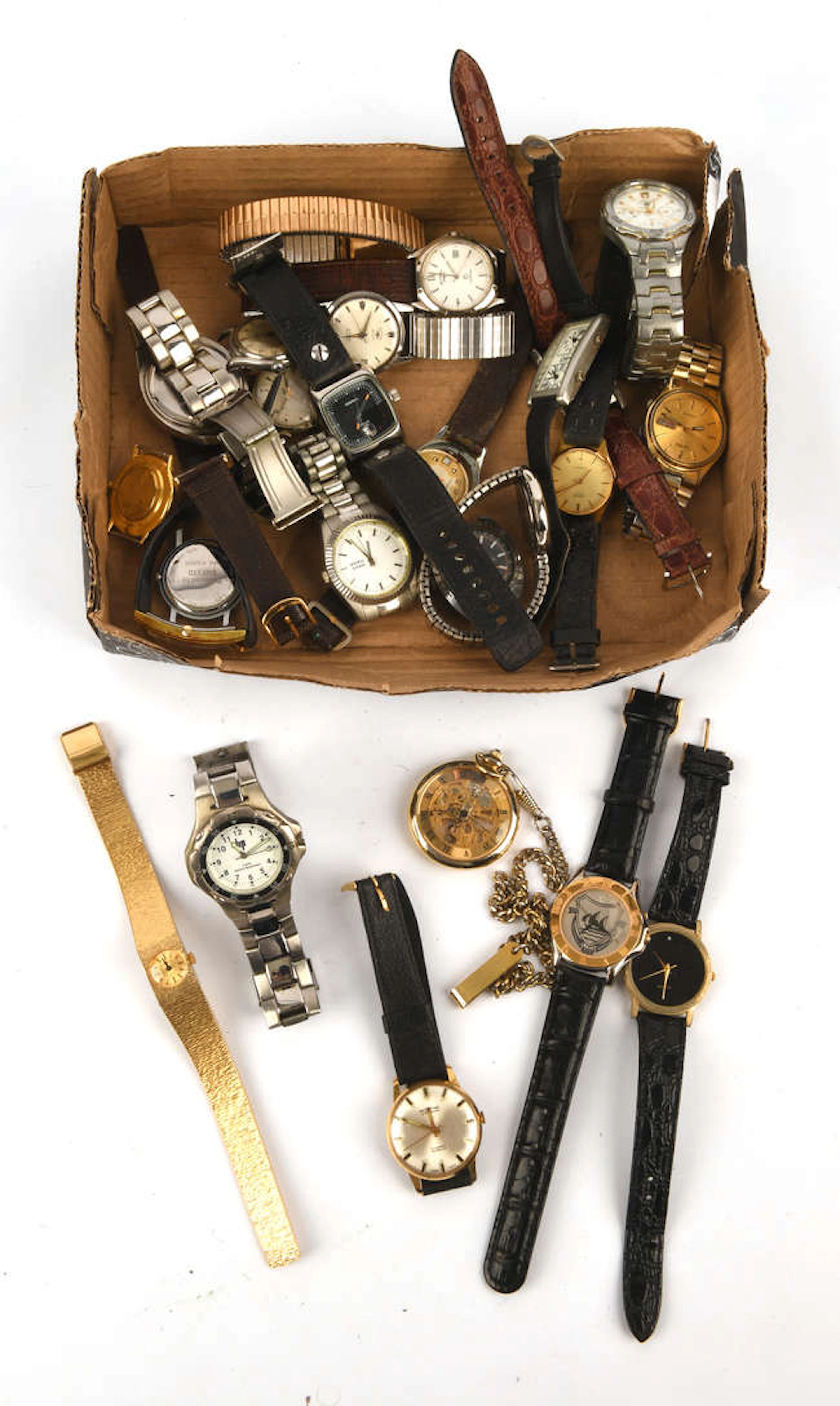 A group of watches including Seiko, Beverley Hills Polo association and others