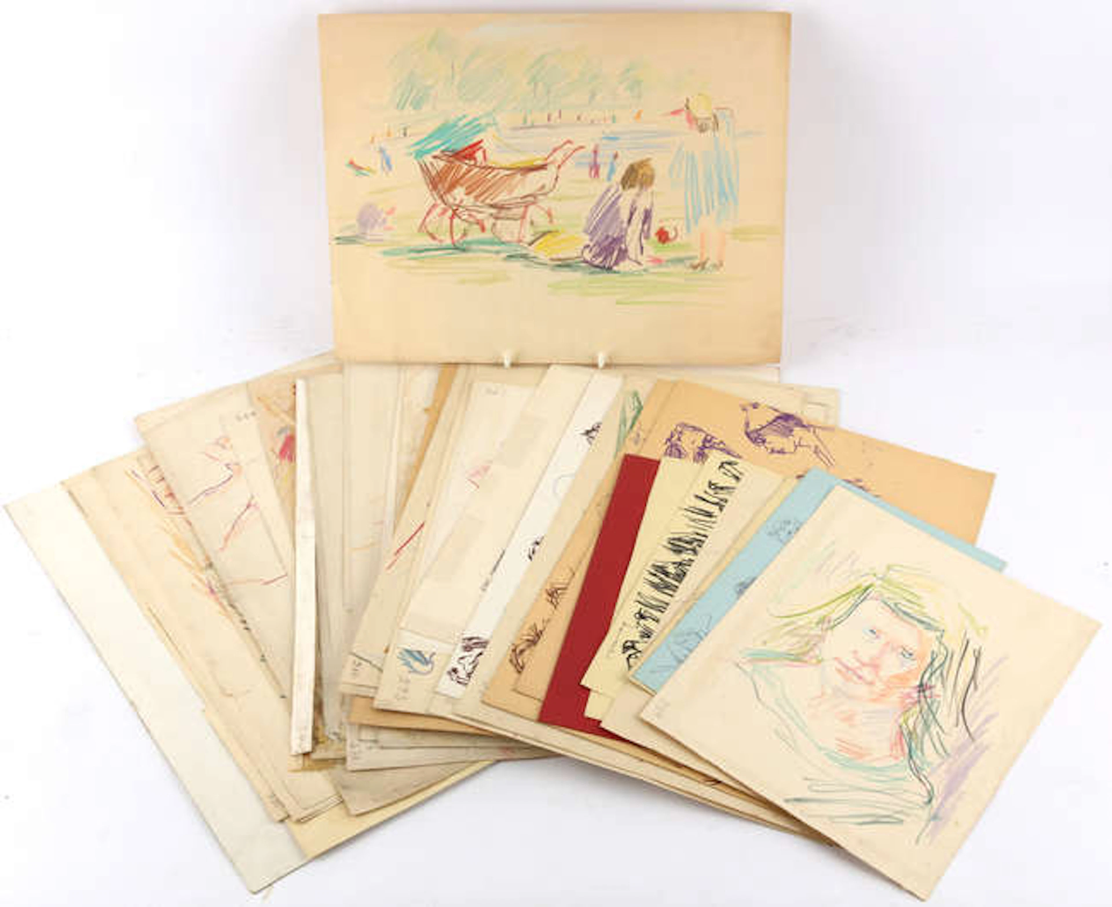 Chatin Sarachi (Albanian 1902-1974), a group of approximately fifty
