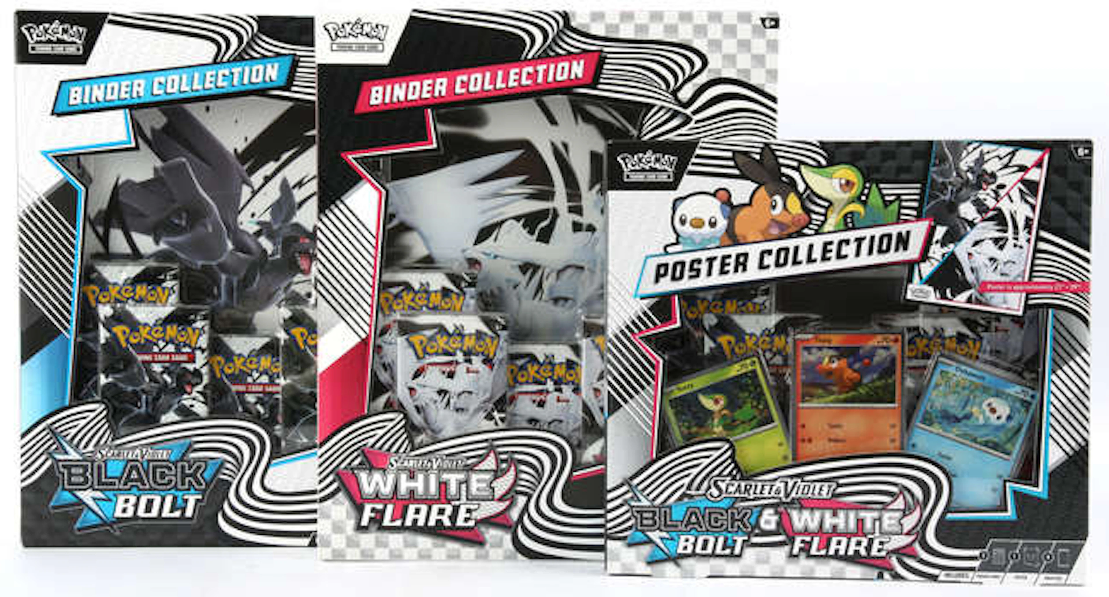 Pokemon TCG - A lot containing 3 Scarlet & Violet Black Bolt & White