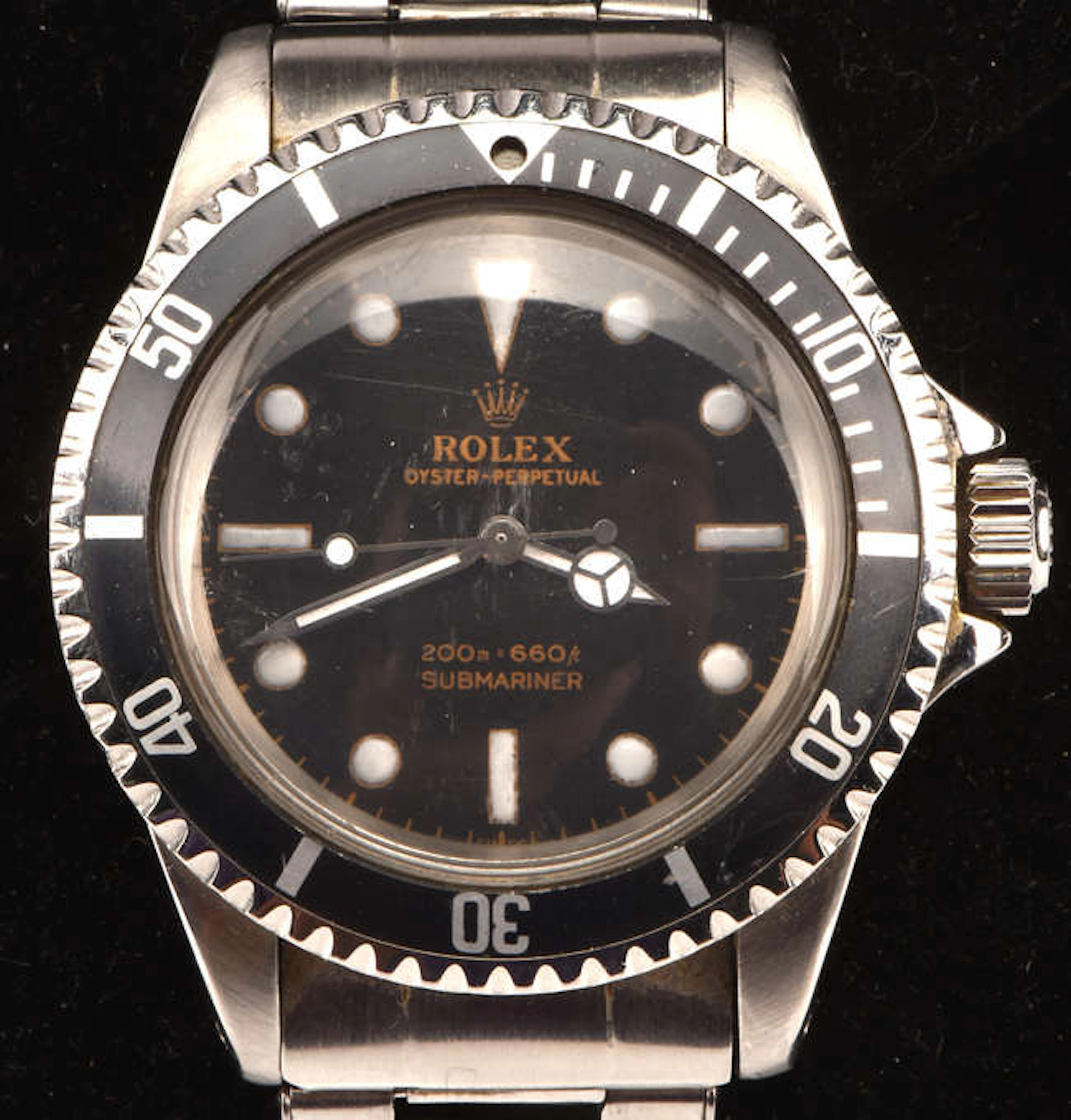 Rolex a Reference 5513 Gentleman's stainless steel submariner wristwatch