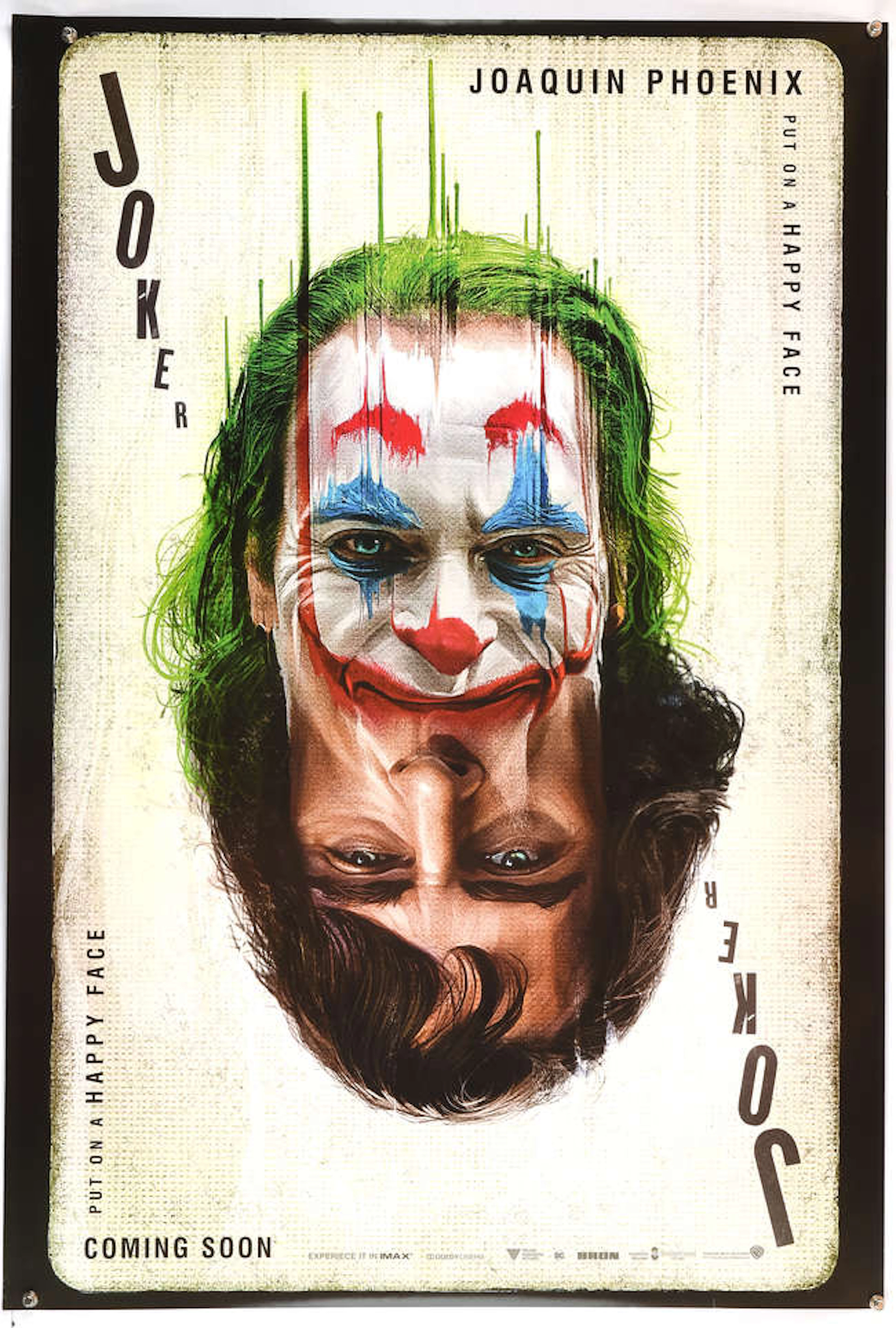 The Joker (2019), US One Sheet Movie Poster, Teaser, playing card