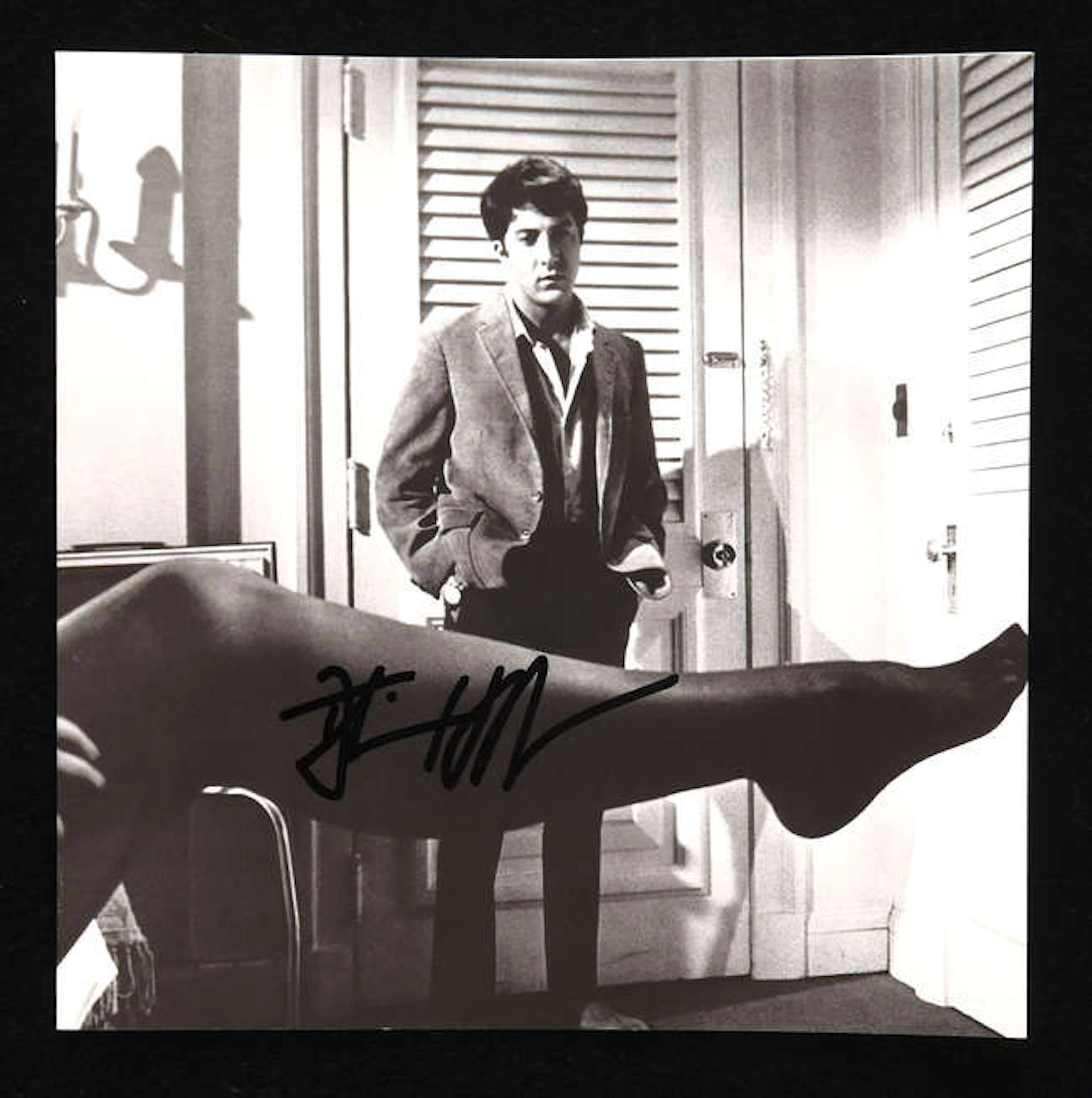 Dustin Hoffman (1937-) The Graduate (1967) Autographed black and white