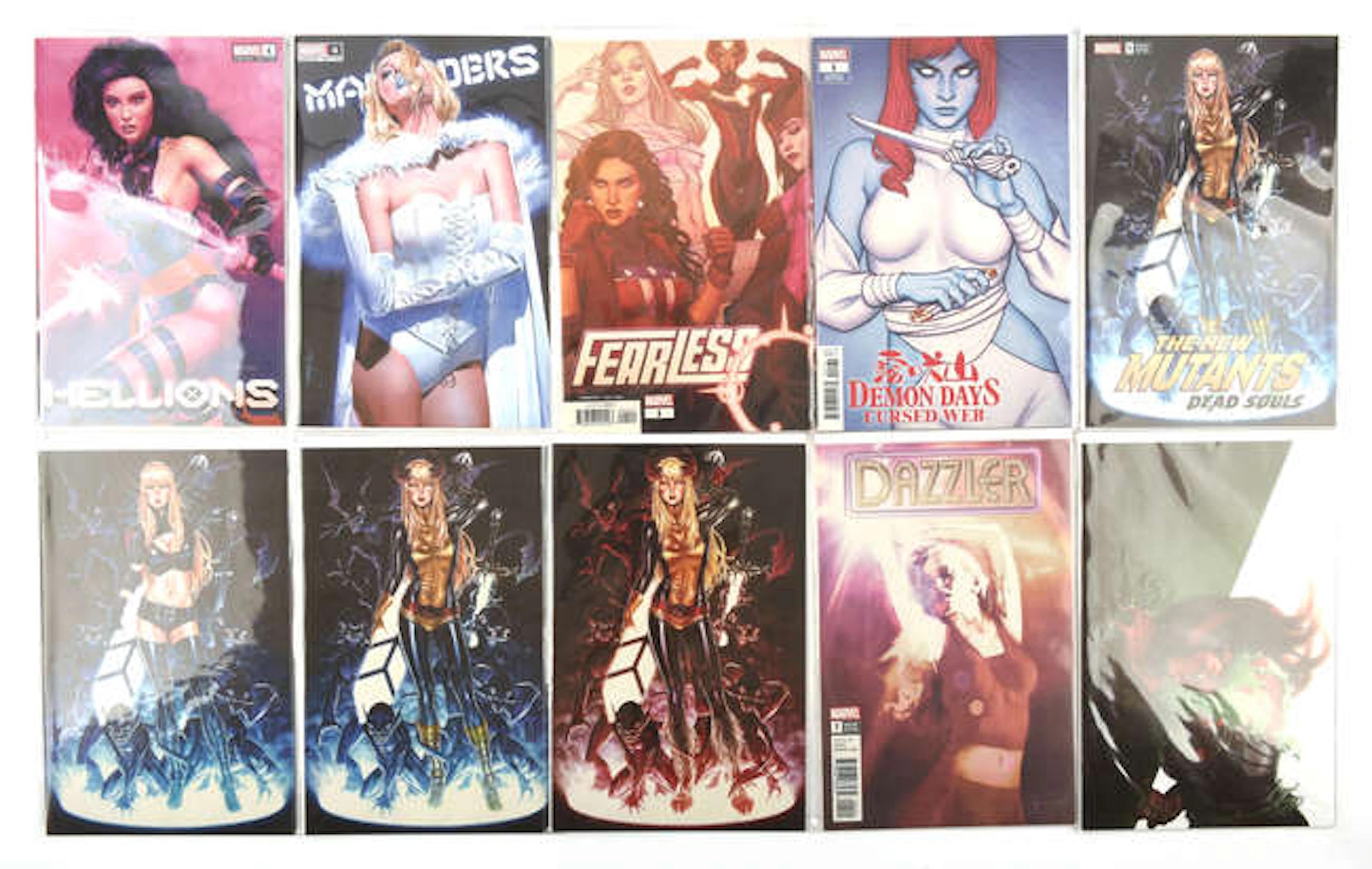 Cover artists include: Bill Sienkiewicz