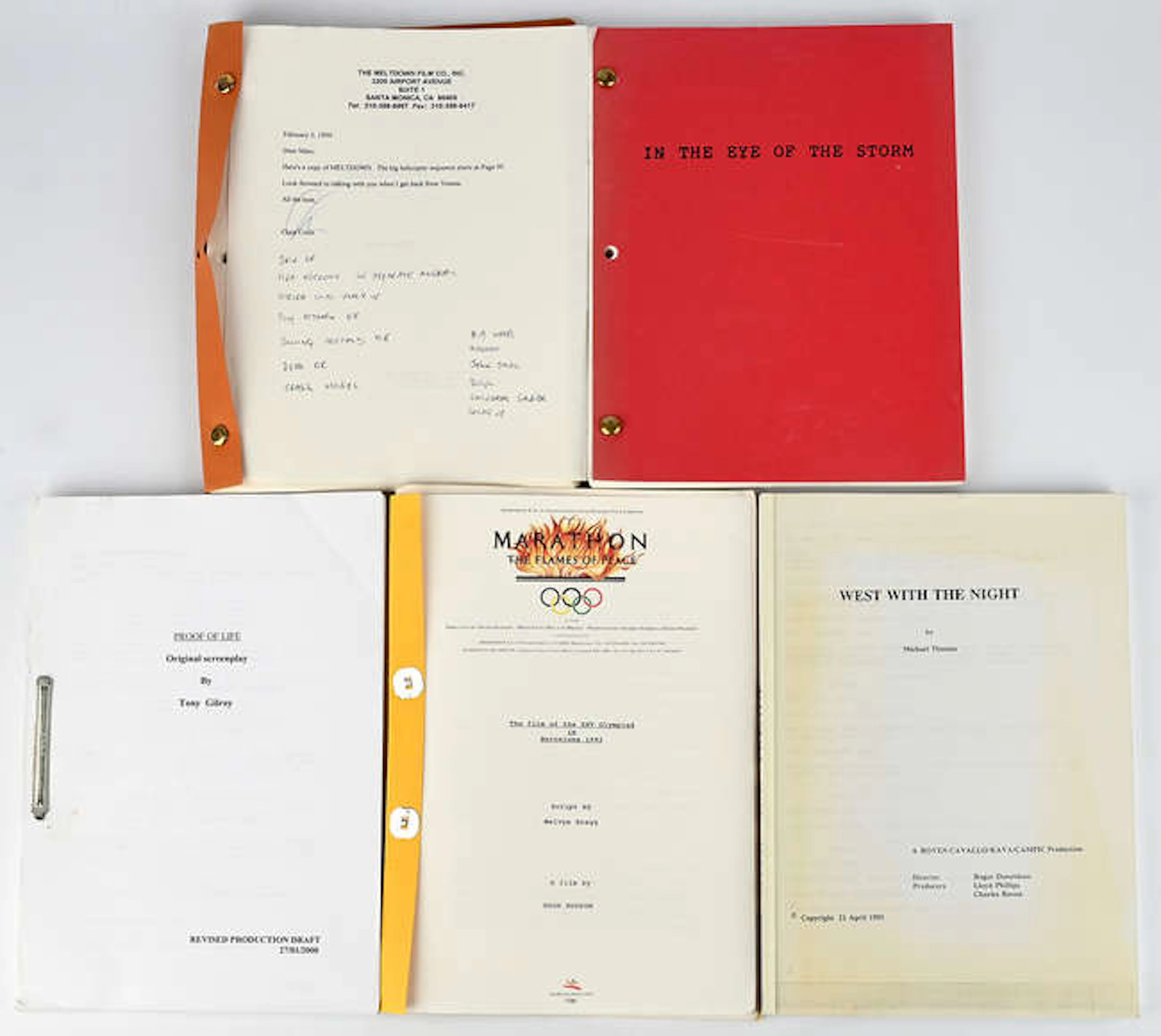 The Marc Wolff Collection: Five Original Production Scripts, Proof