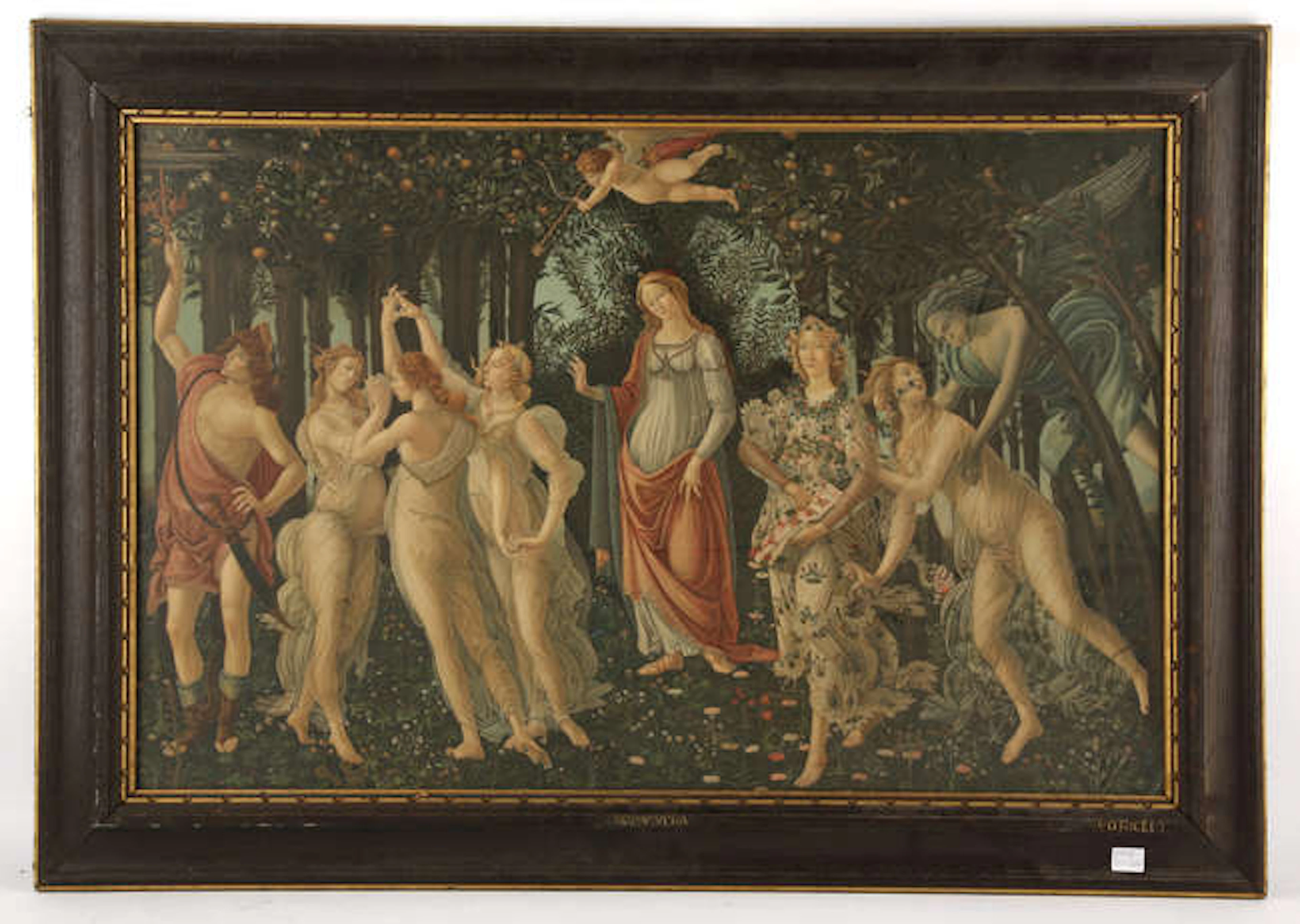 After Botticelli, an Arundel society print of Spring, Herbert Bourne