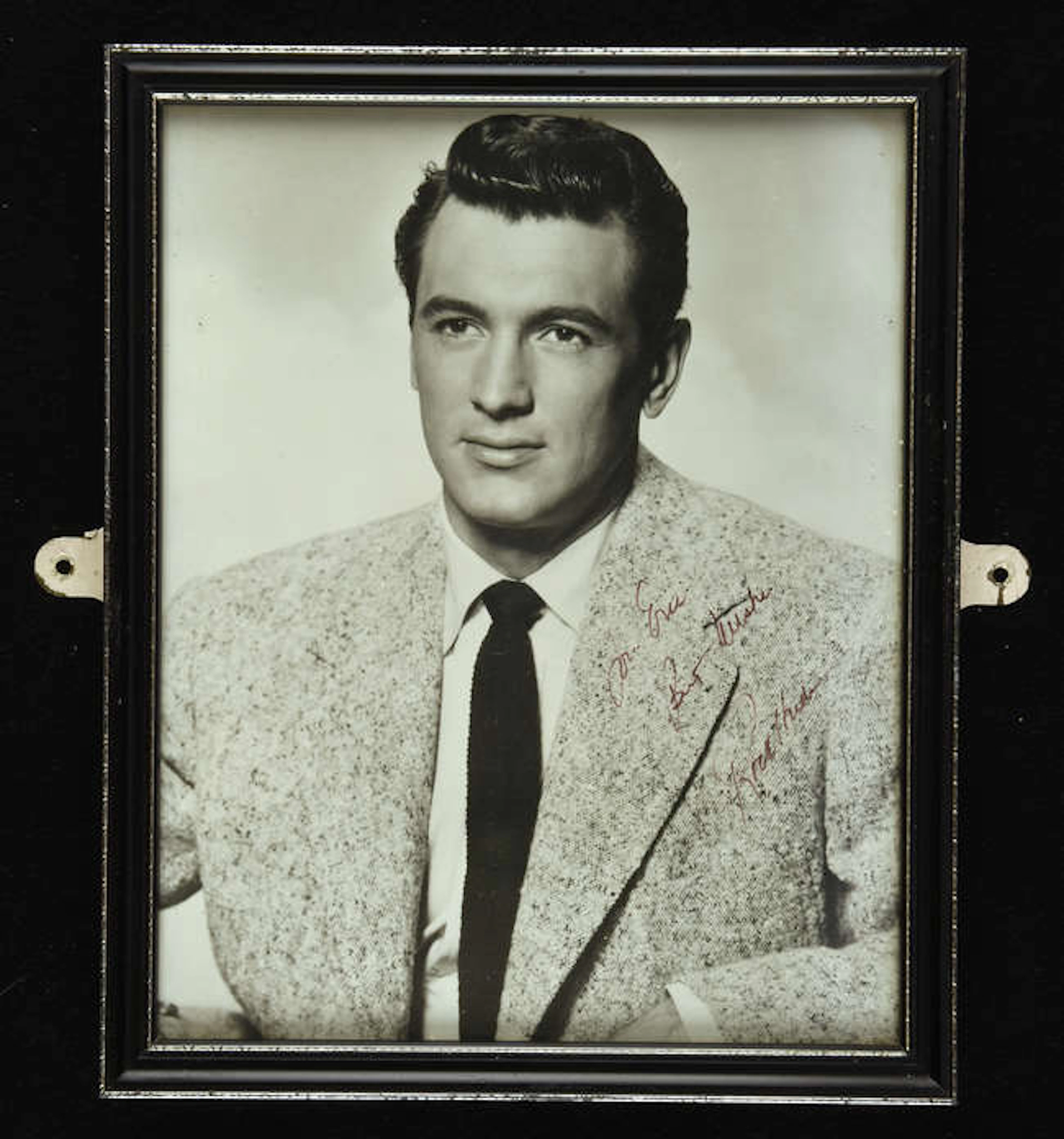 Rock Hudson Autographed Photograph: and Doris Day unsigned photograph