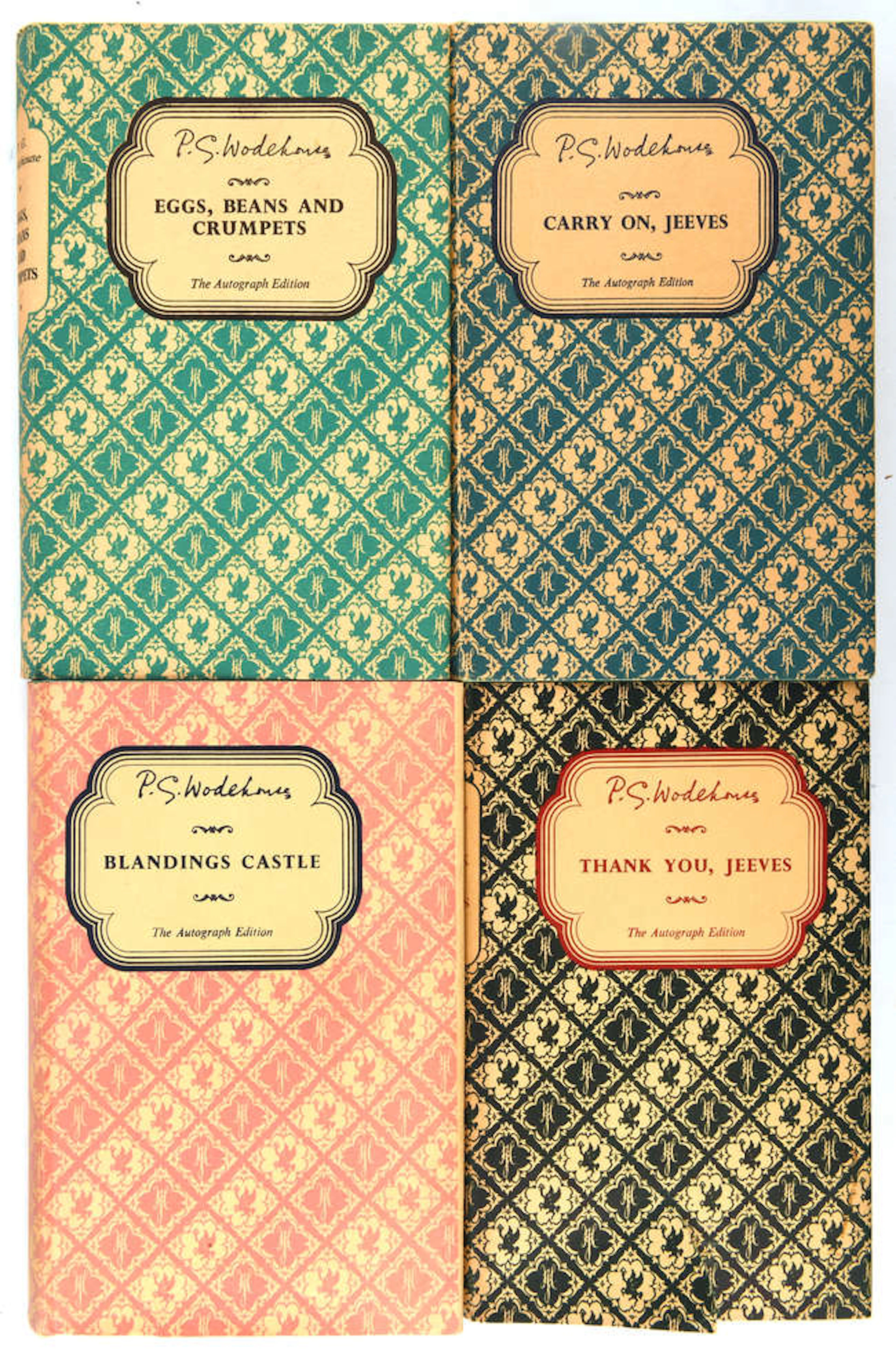 WODEHOUSE, (P. G.), The Autograph Edition, London, Herbert Jenkins