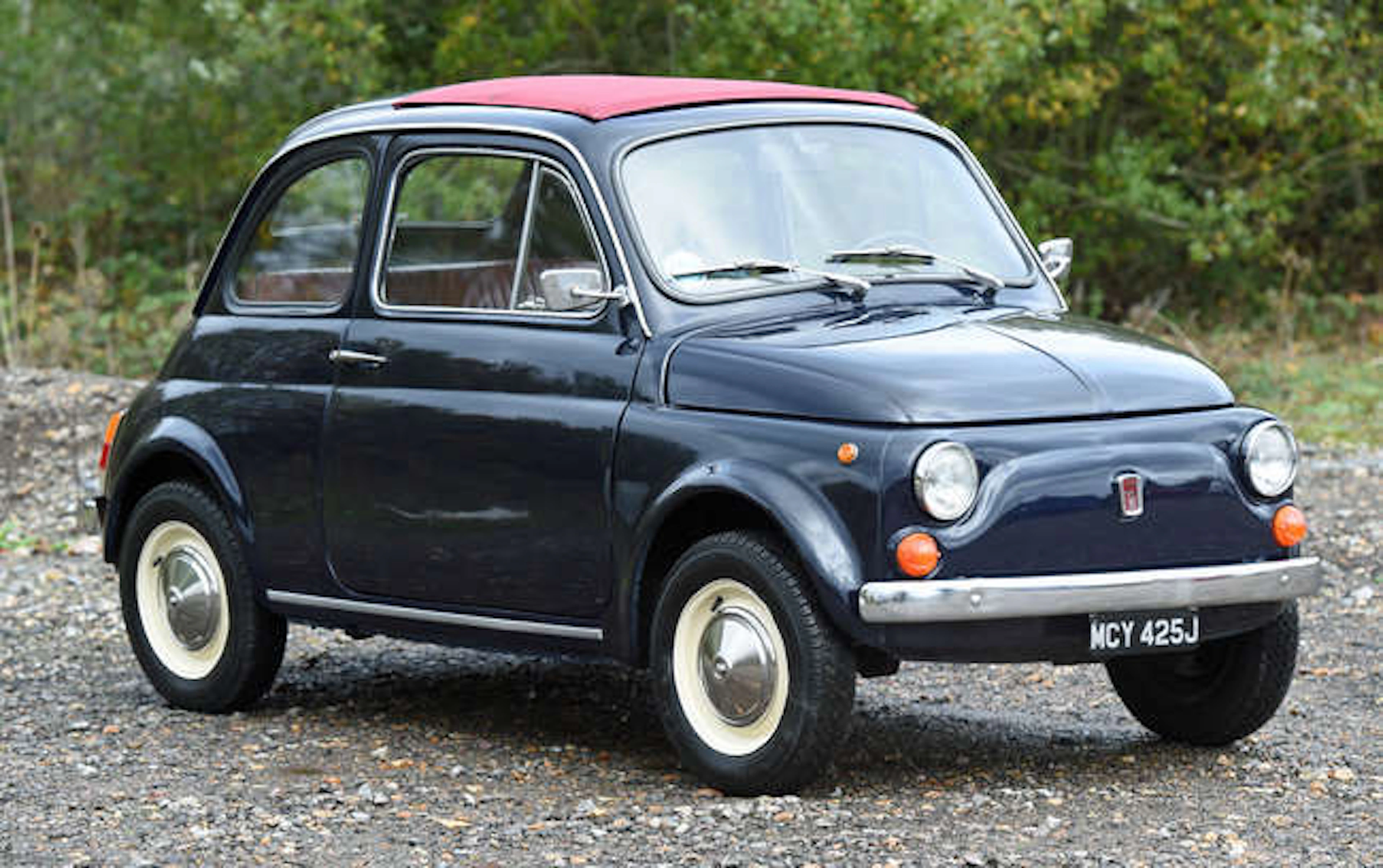1971 Fiat 500 L 650cc 4 speed manual. Registration number: MCY 425J.