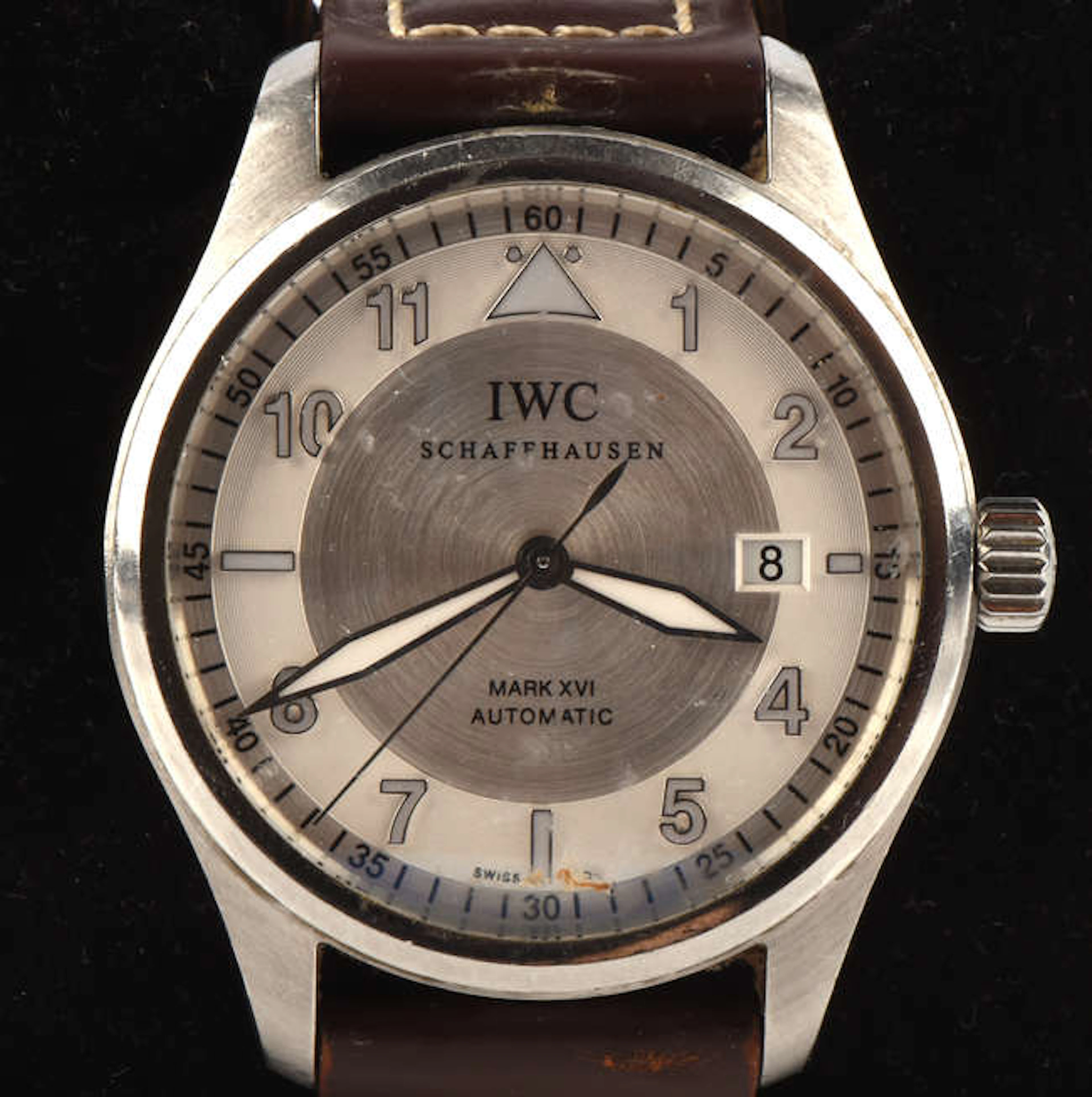 IWC A gentlemans mark XVI Flieger Uhr stainless steel wristwatch
