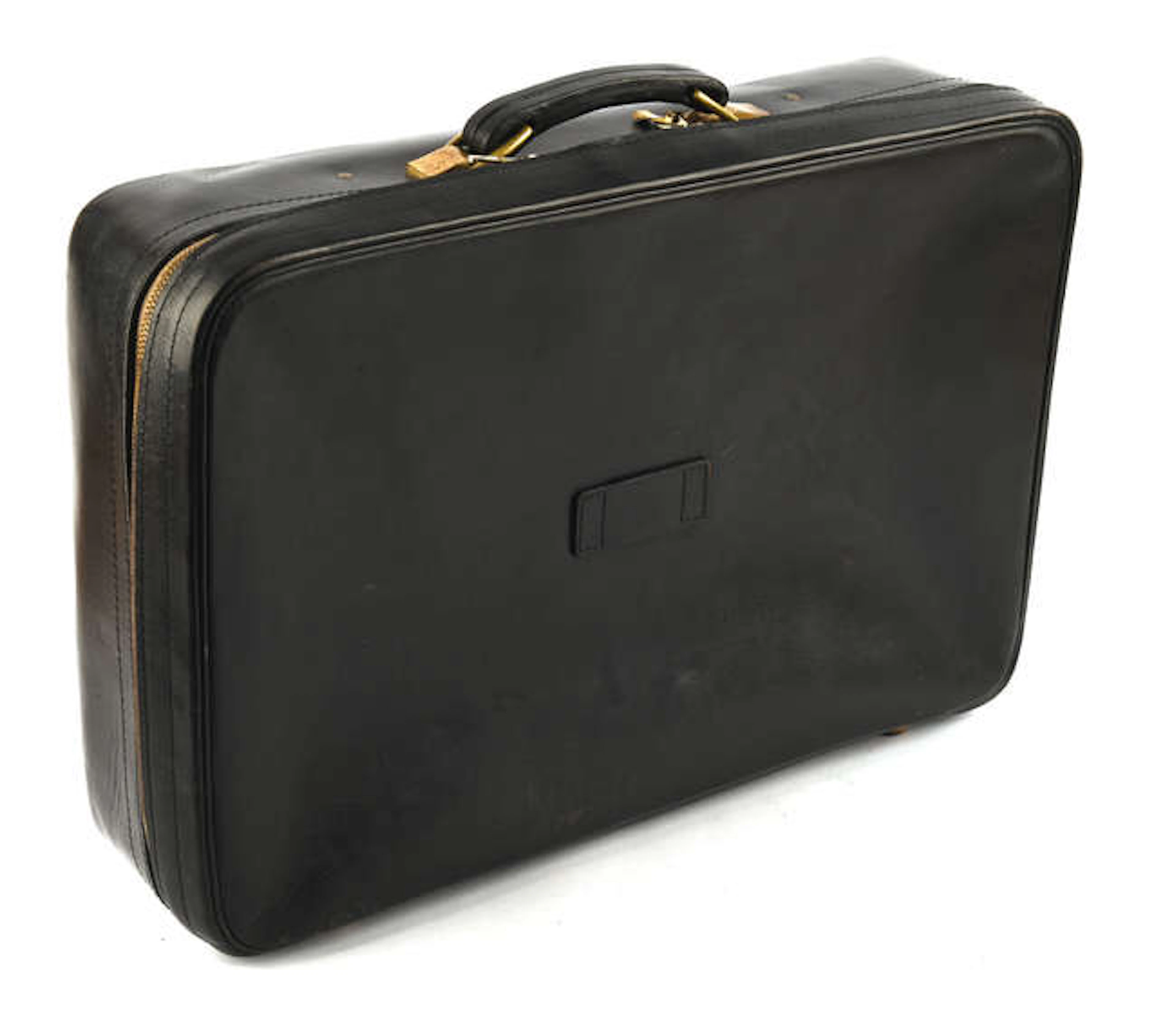 TANNER KROLLE, a suitcase, with label to interior, with two leather