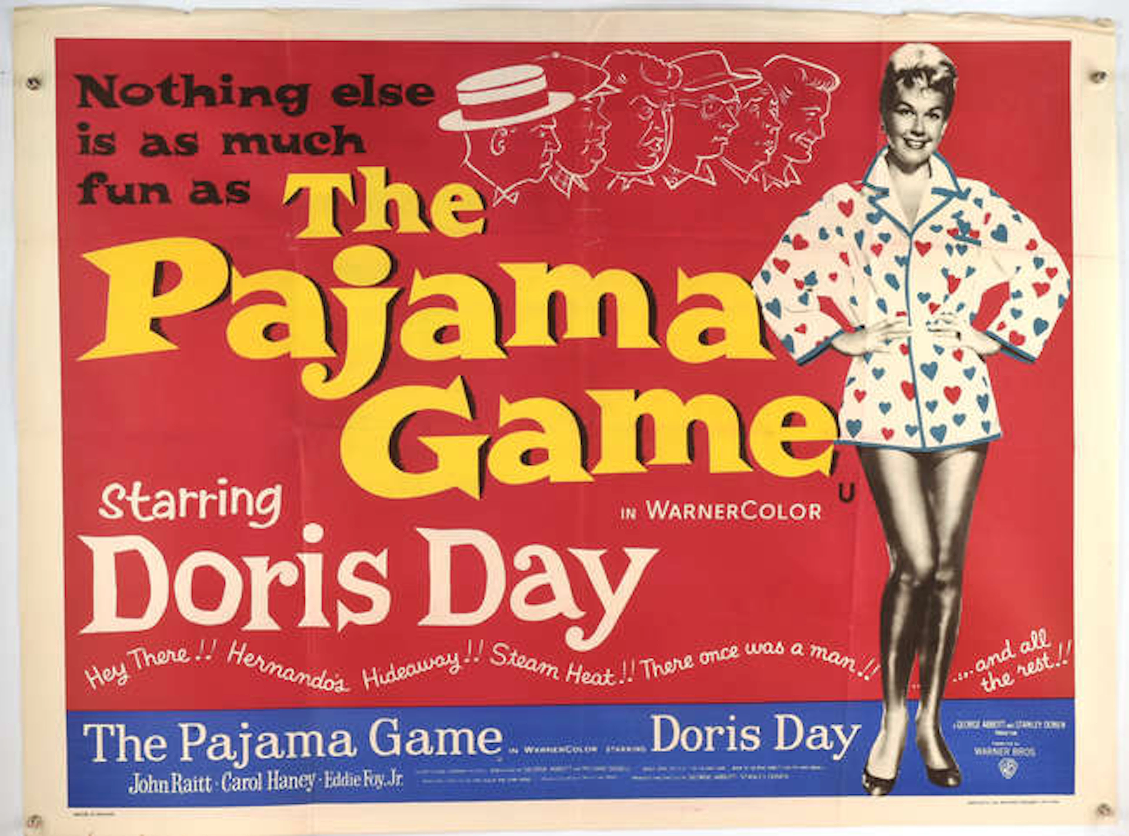 Collection of 4 US One Sheet Movie Posters for Pajama Game (1957)