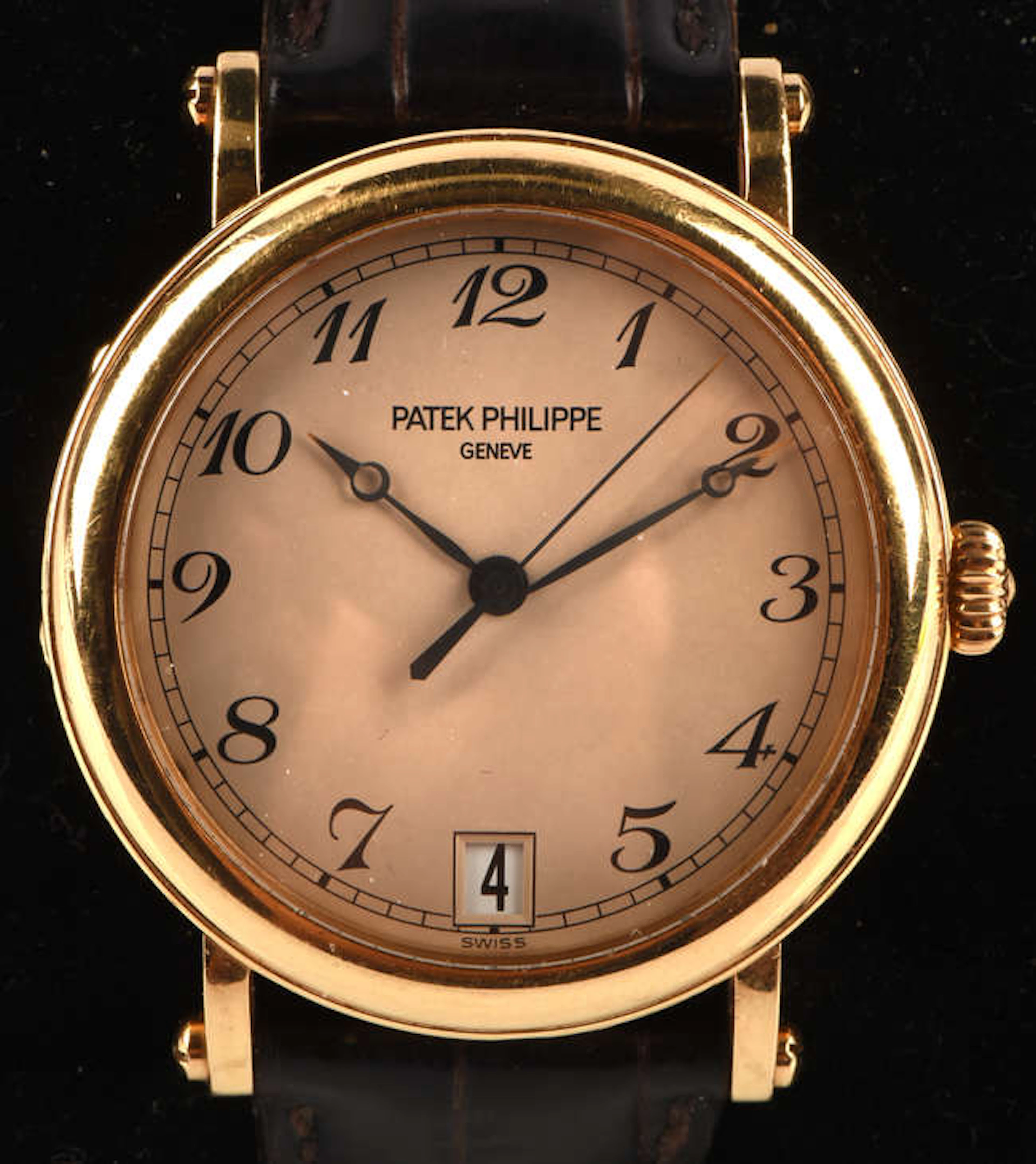 Patek Philippe, a gentleman's reference 5053 Calatrava gold wristwatch