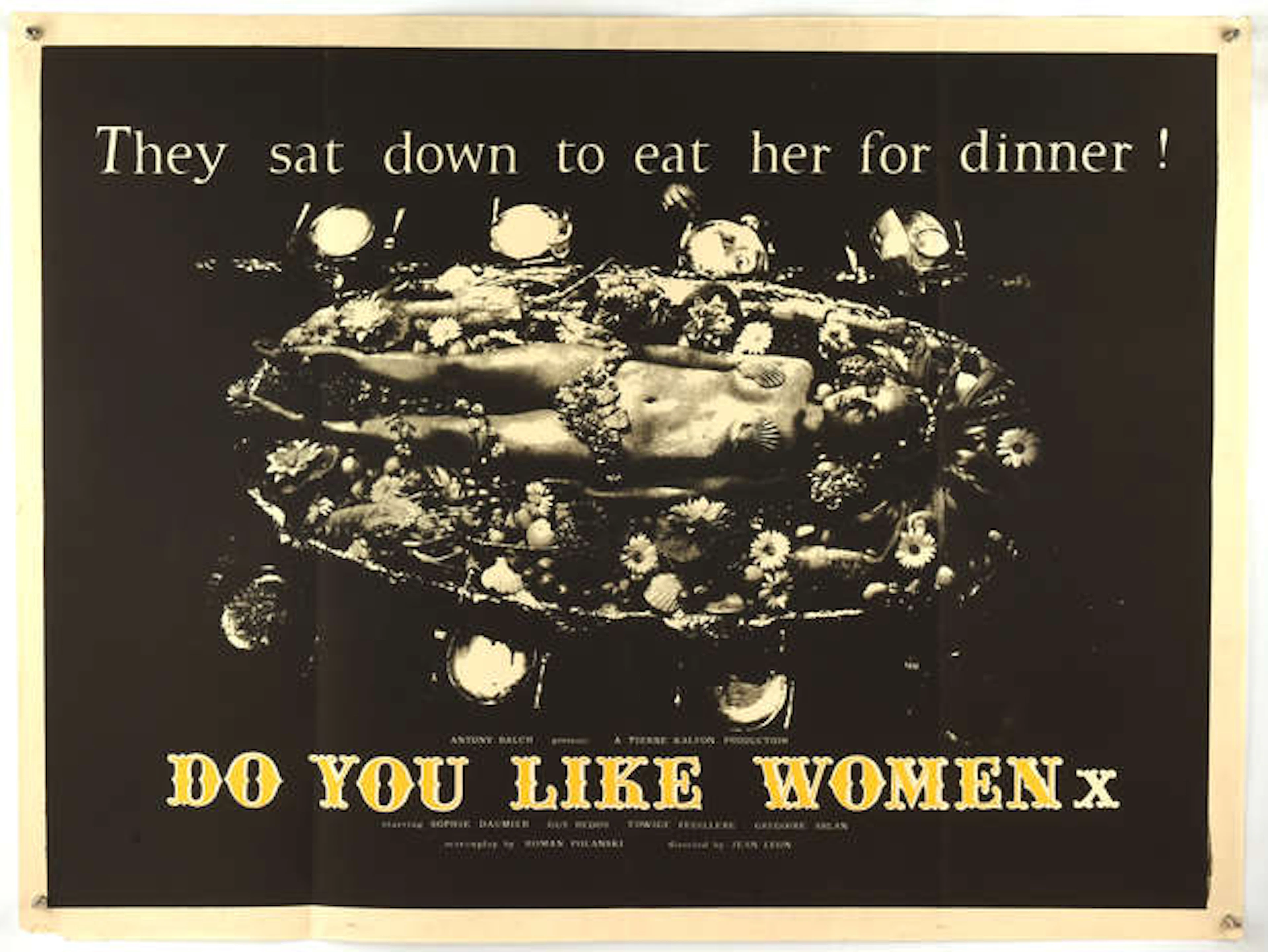 Do You Like Women (1964), British Quad Film Poster, folded, 30 x 40 inches
