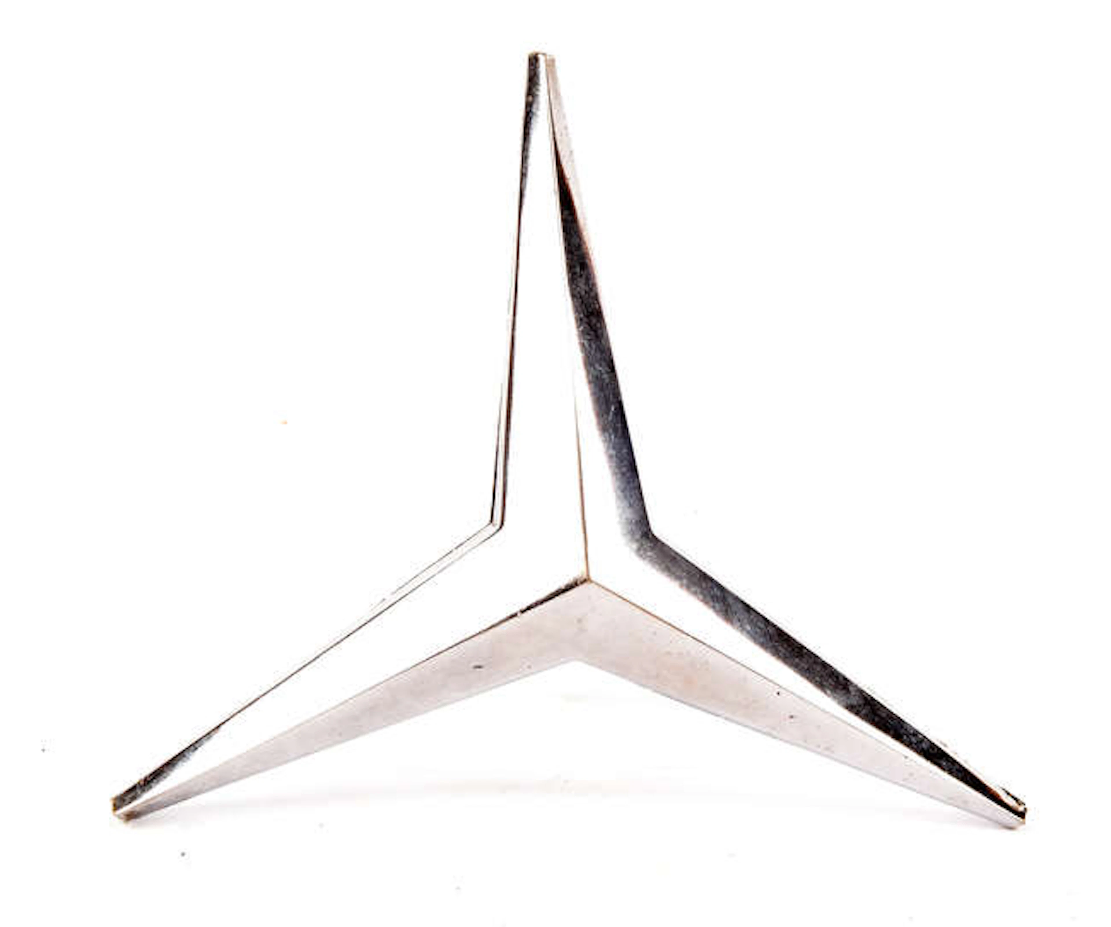 Rare Mercedes-Benz W110 Boot Trunk Lid Badge and Mercedes-Benz W200