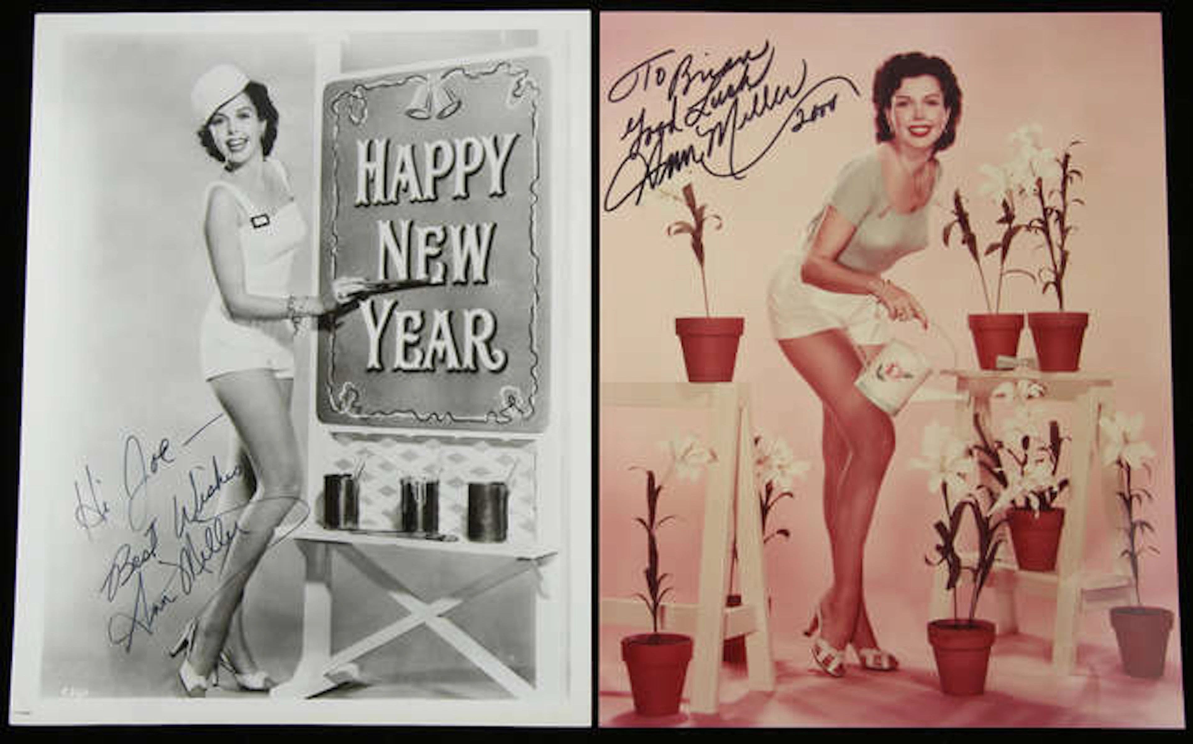Ann Miller (1923-2004) A Pair of Autographed Photographs the first: