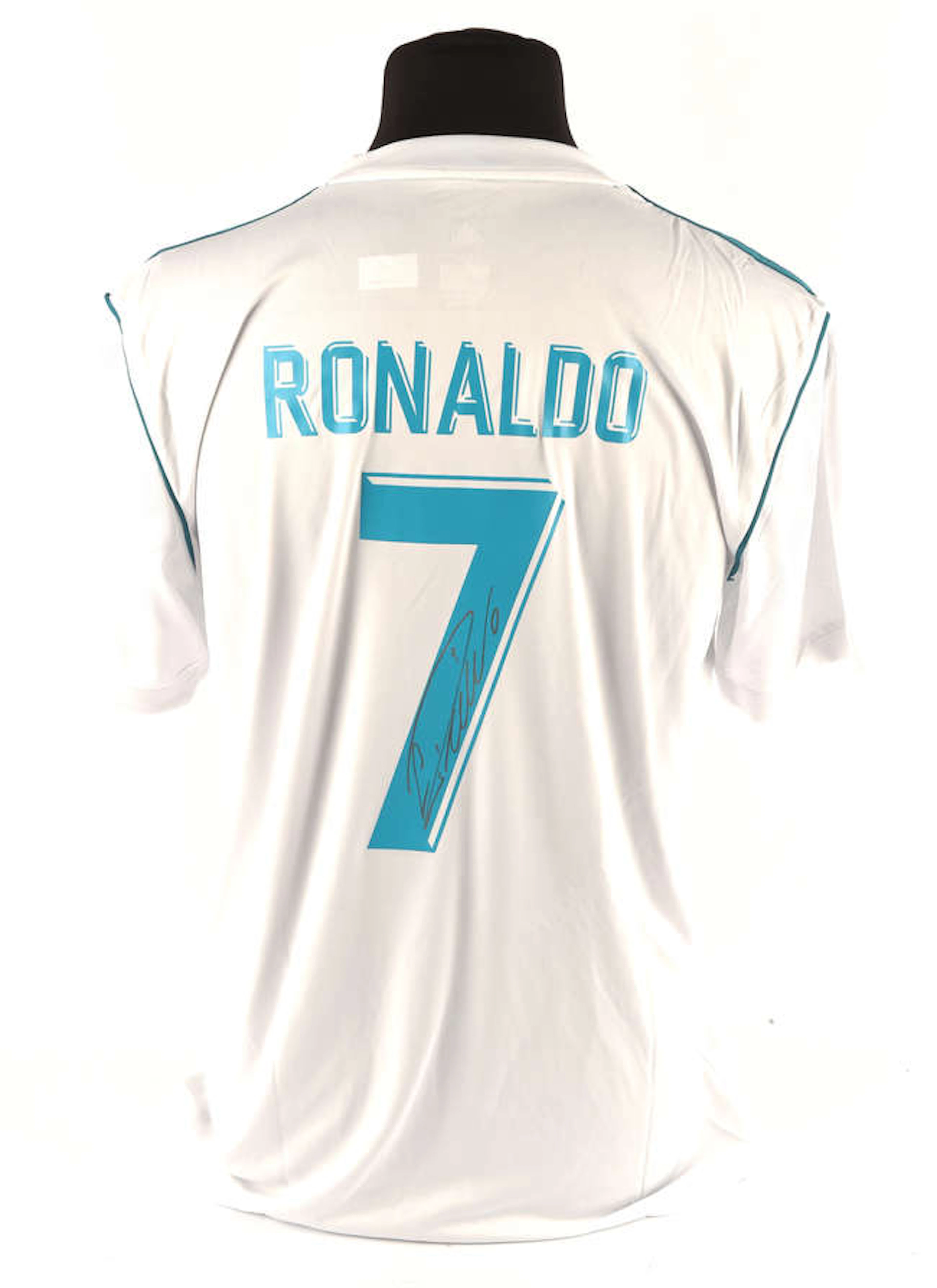 Cristiano Ronaldo Signed on Back Real Madrid 2017/18 Home Shirt in