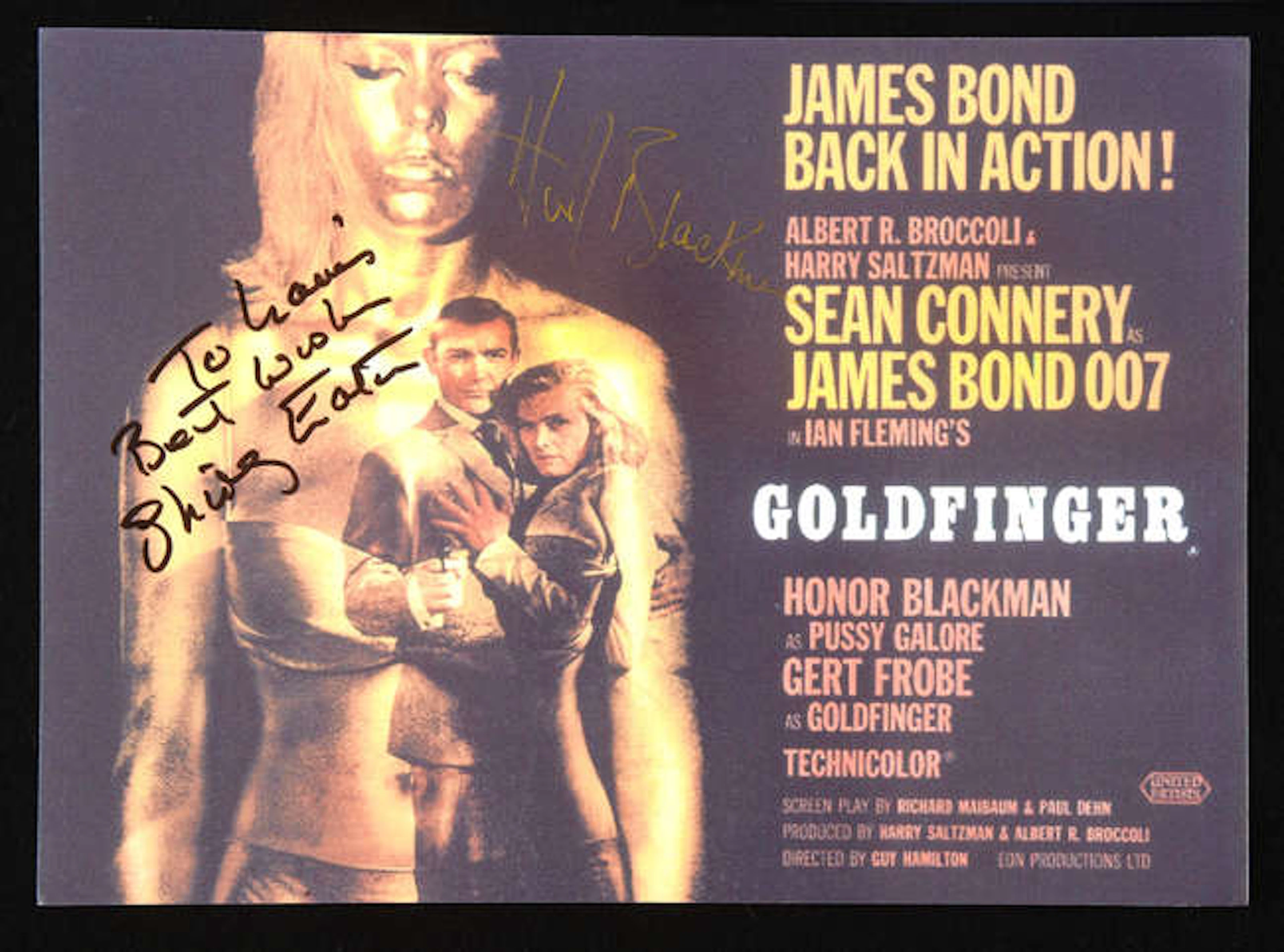James Bond related: Six Autographed Photographs - to include, Shirley