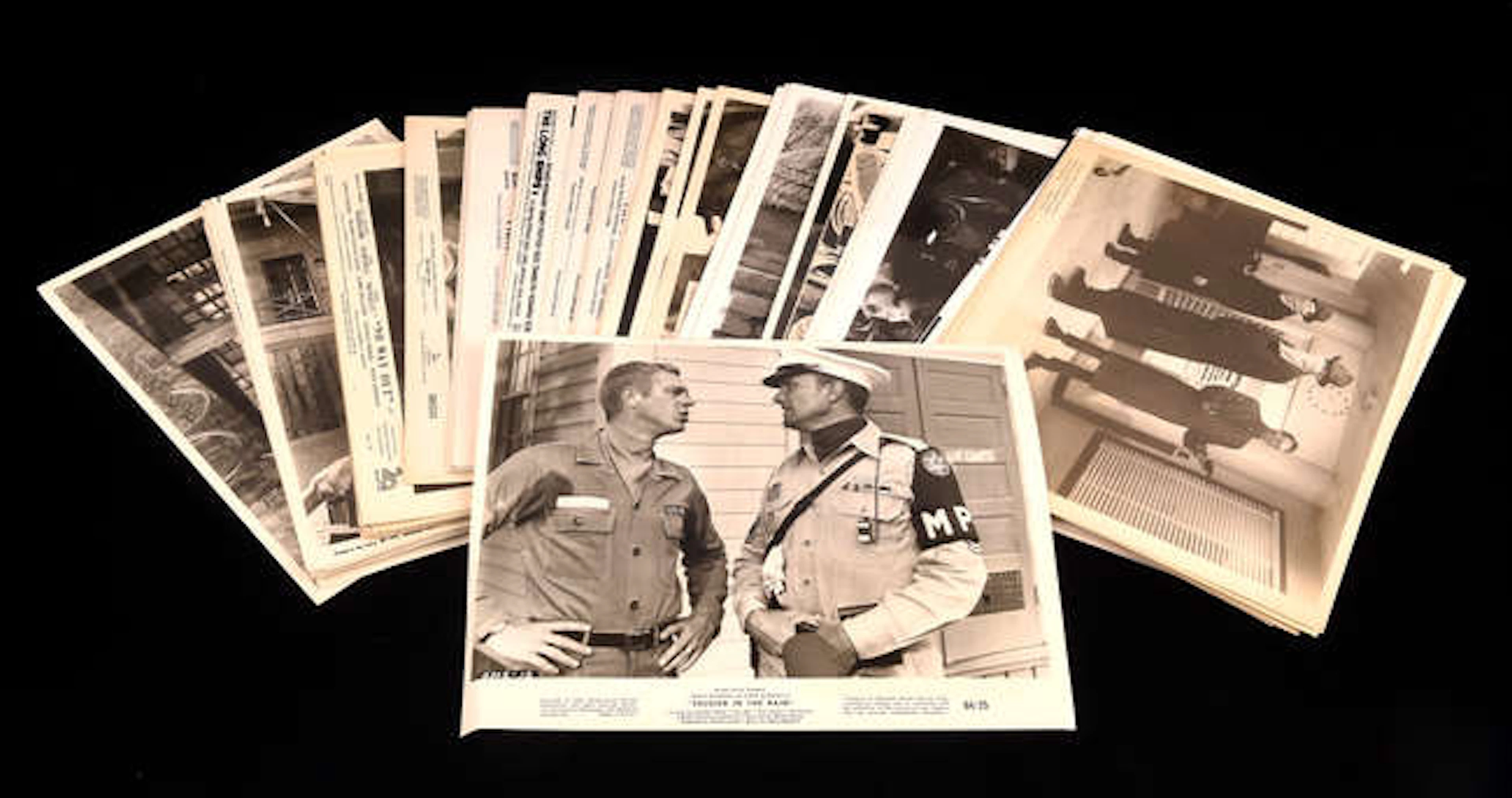 Collection of 100+ Original Film Stills, Steve McQueen, Richard Widmark