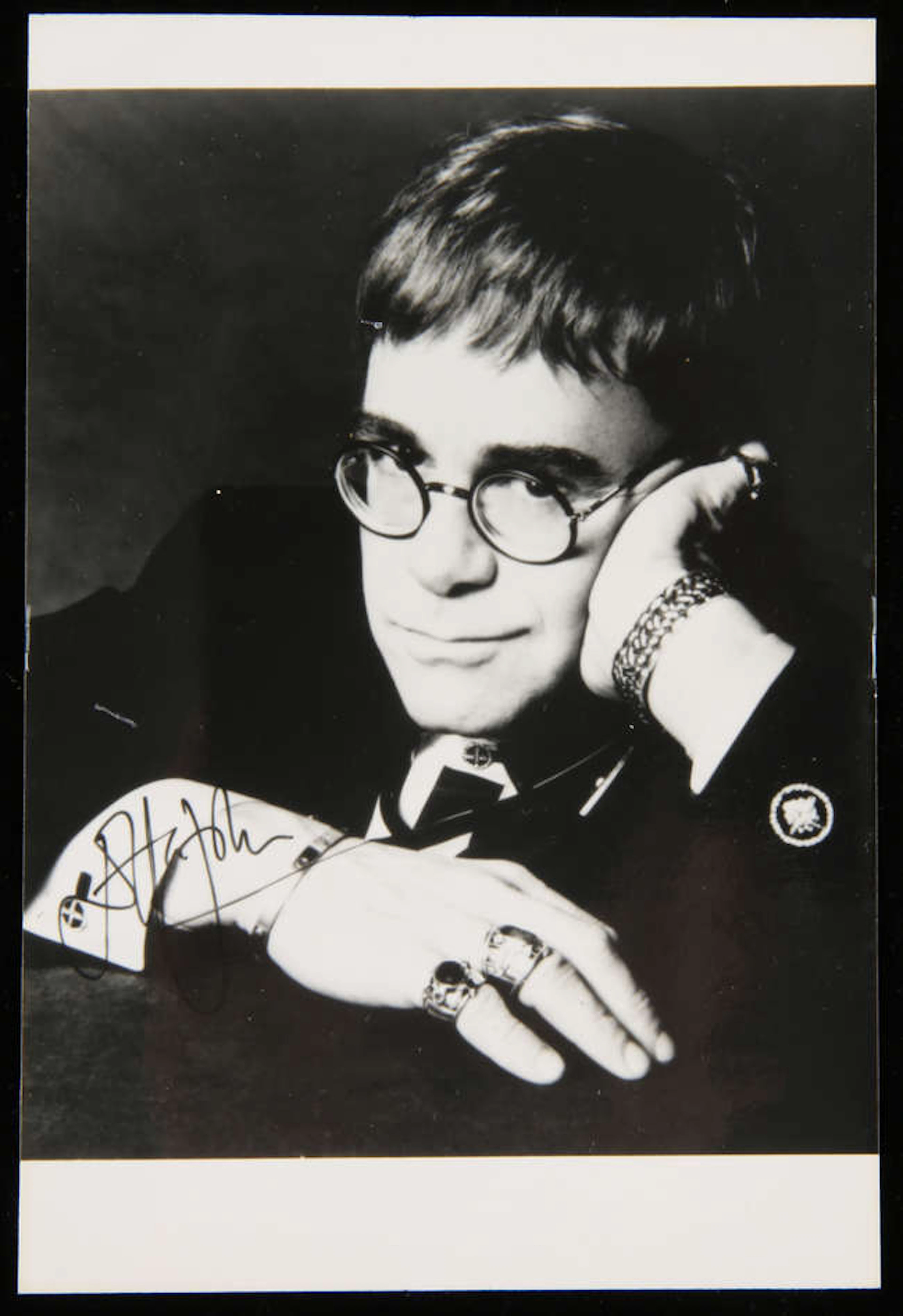 Elton John (1947-) Photograph bearing the signature of the British