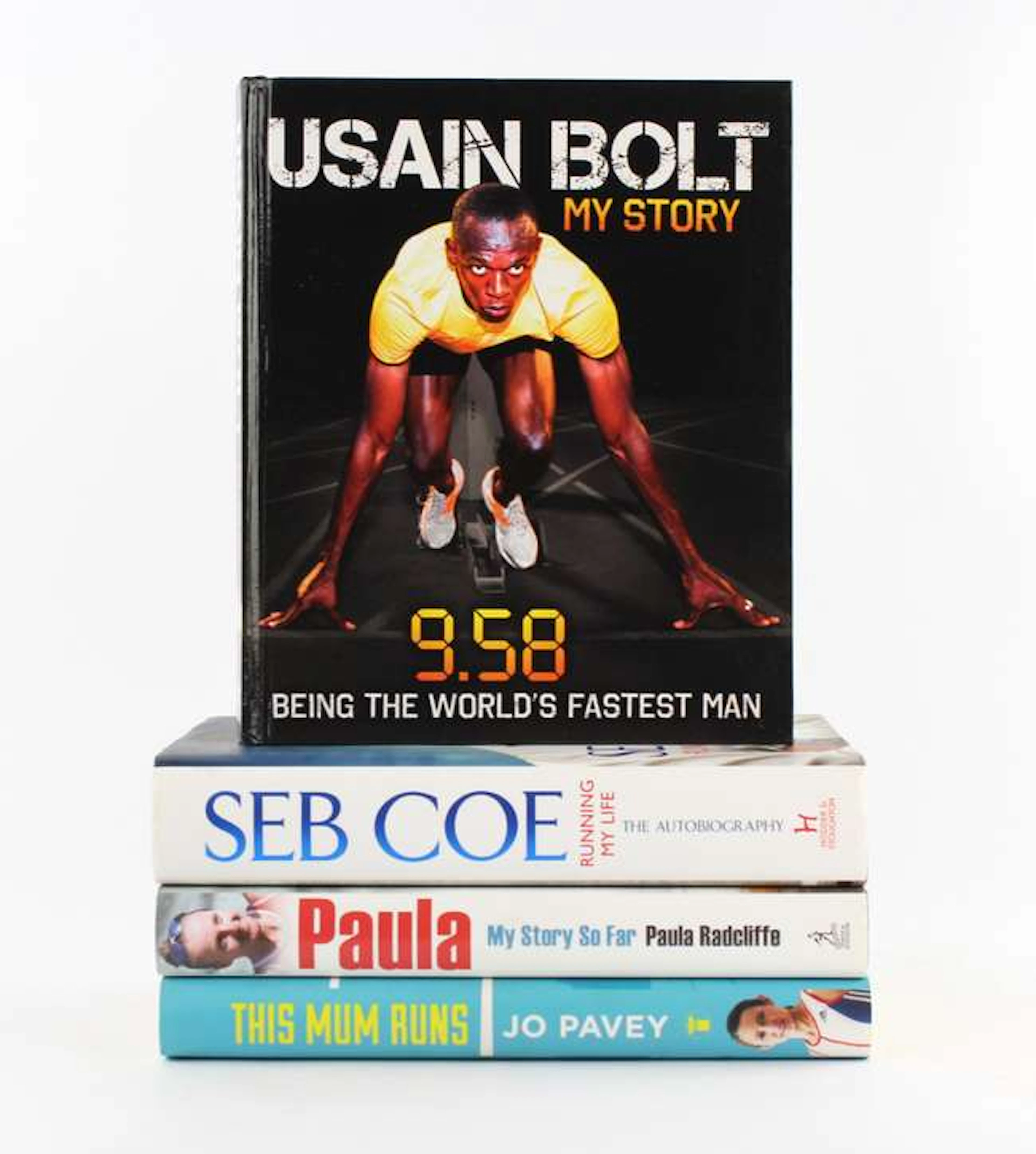 Athletics: Four Signed first edition hardback books-