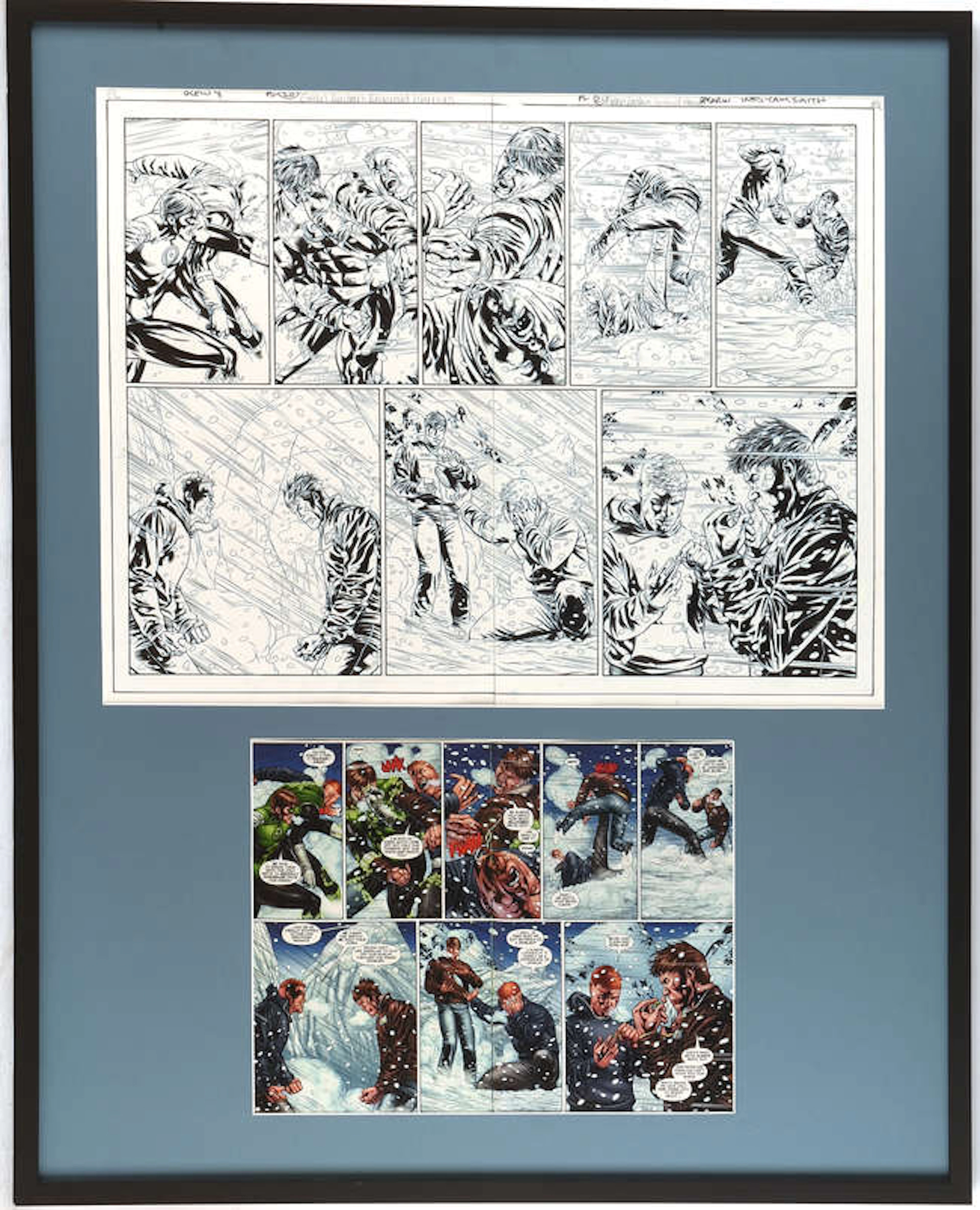 Featuring a titanic battle scene between Lanterns Hal Jordan and Guy Gardner