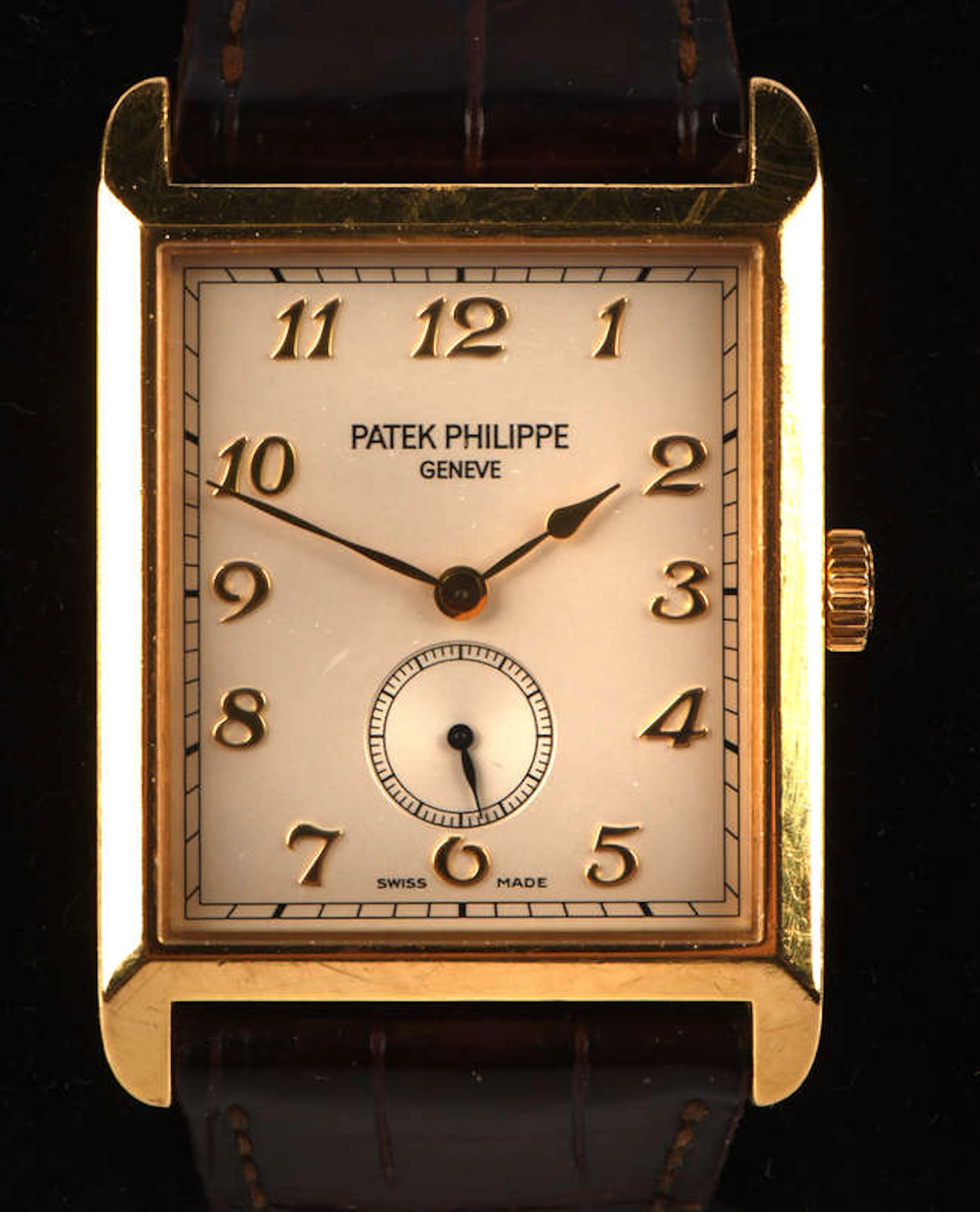 Patek Philippe, A Gentleman's gold Gondolo wristwatch, the signed