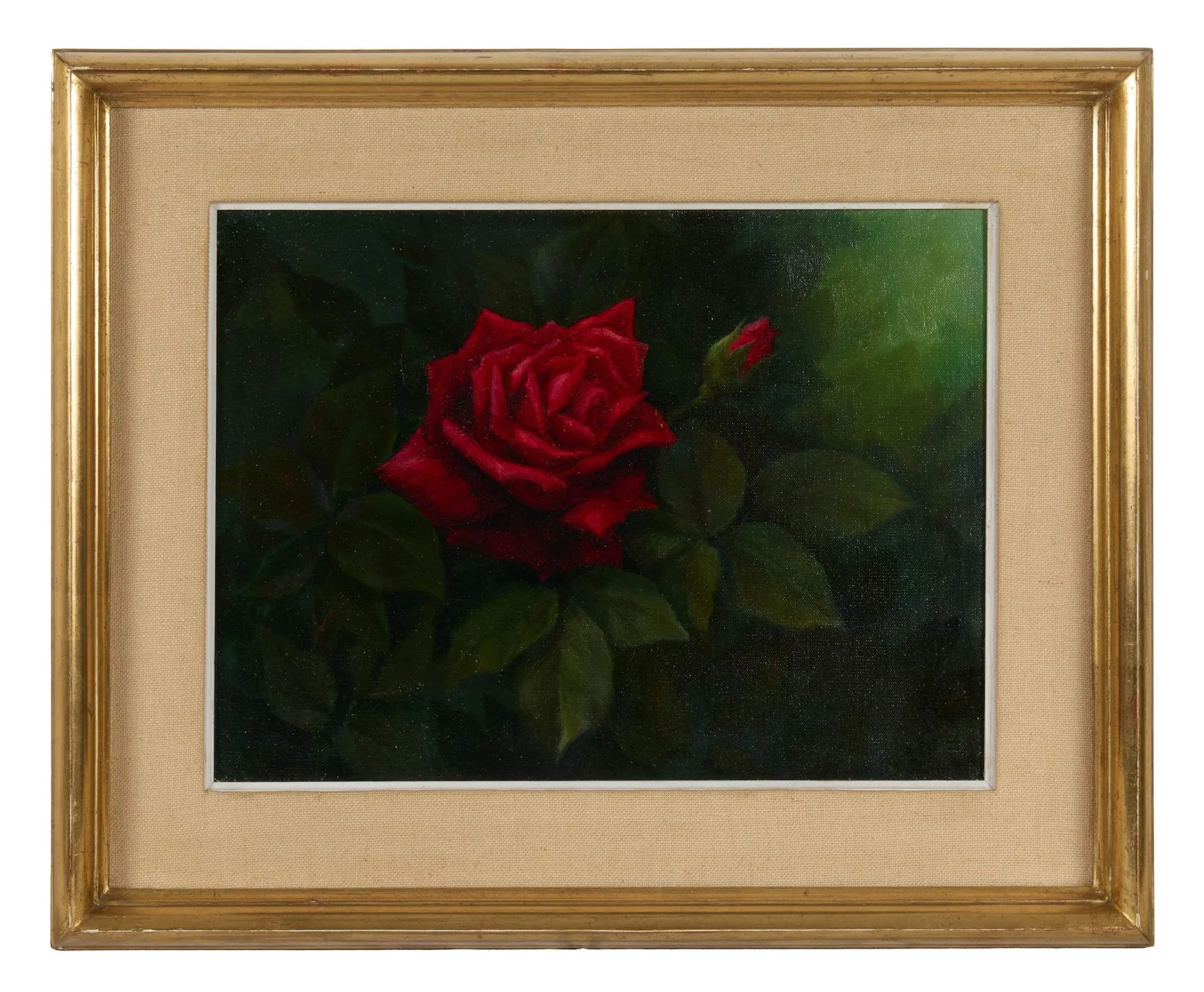 ZVETKOFF Alexis (1892–1970) Blooming Rose Oil on canvas Signed lower