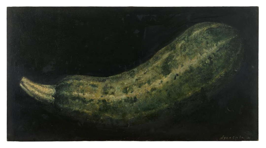 AGROSKIN Semen (1961) Zucchini, 1997 Oil on canvas Signed and dated
