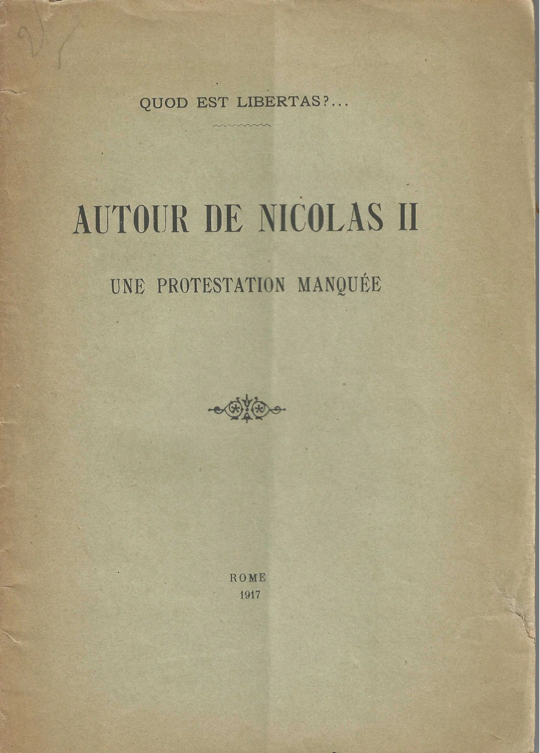 [ROYAL FAMILY] Set of books: 1) JACOBY, Jean. *Tsar Nicholas II and