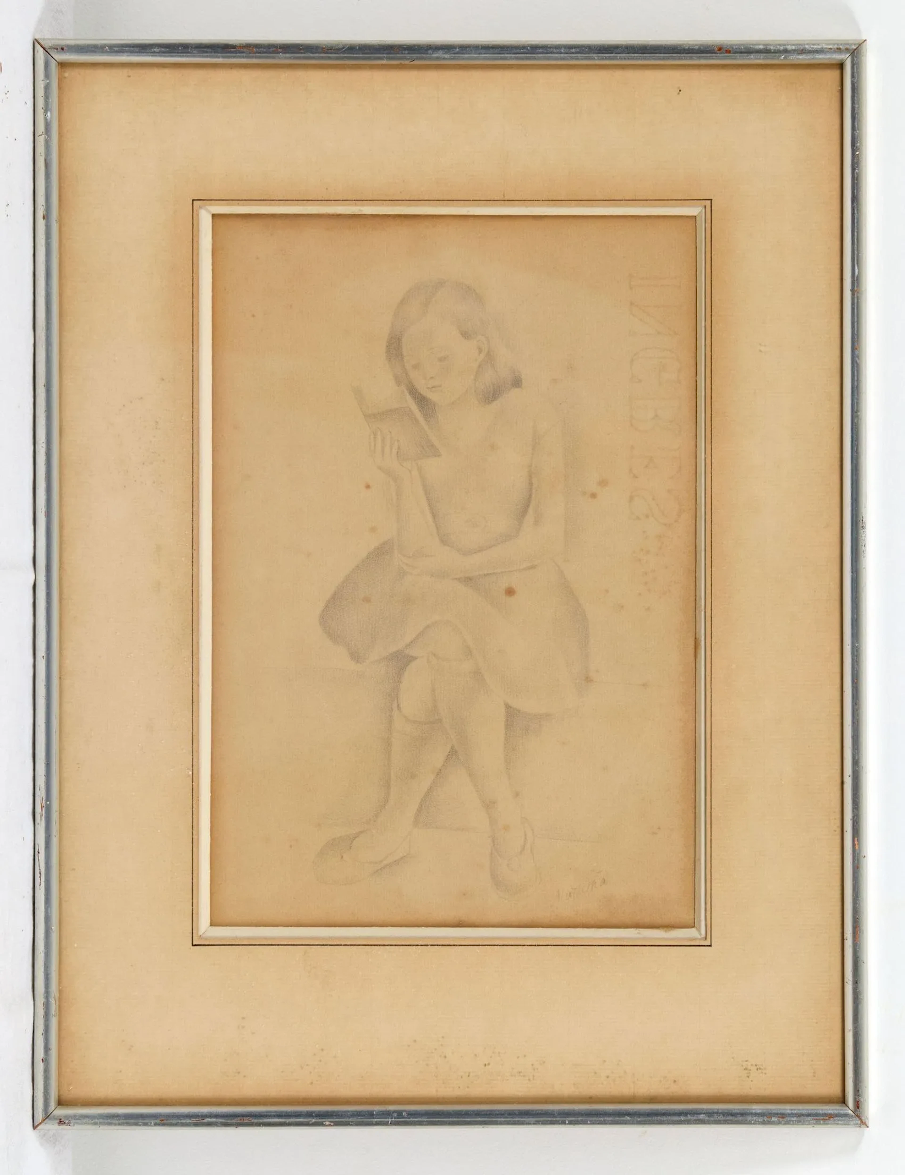 VOROBIEFF Marie, MAREVNA (1892–1984) Little Girl with a Book. Circa
