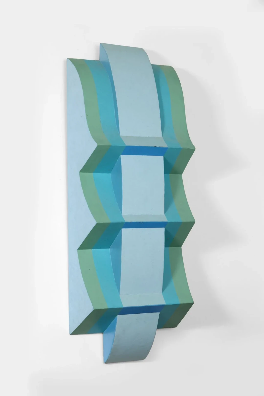 POPOV Viktor (1952) Icefall, 2007 Plywood, acrylic Signed and dated