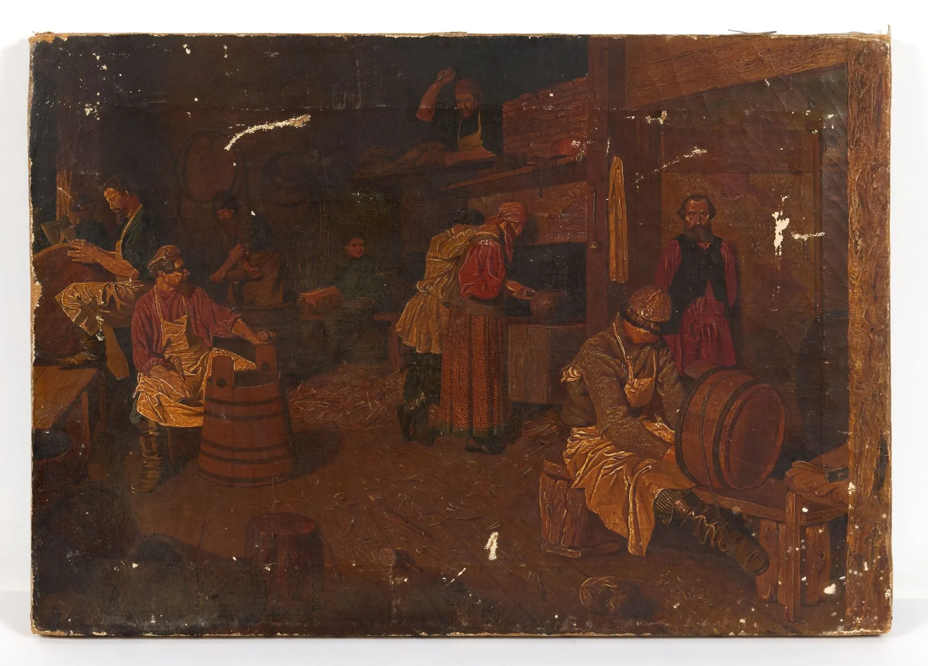 SCHEDROVSKY, Ignatius (1815–c. 1870) Coopers Oil on canvas Signed