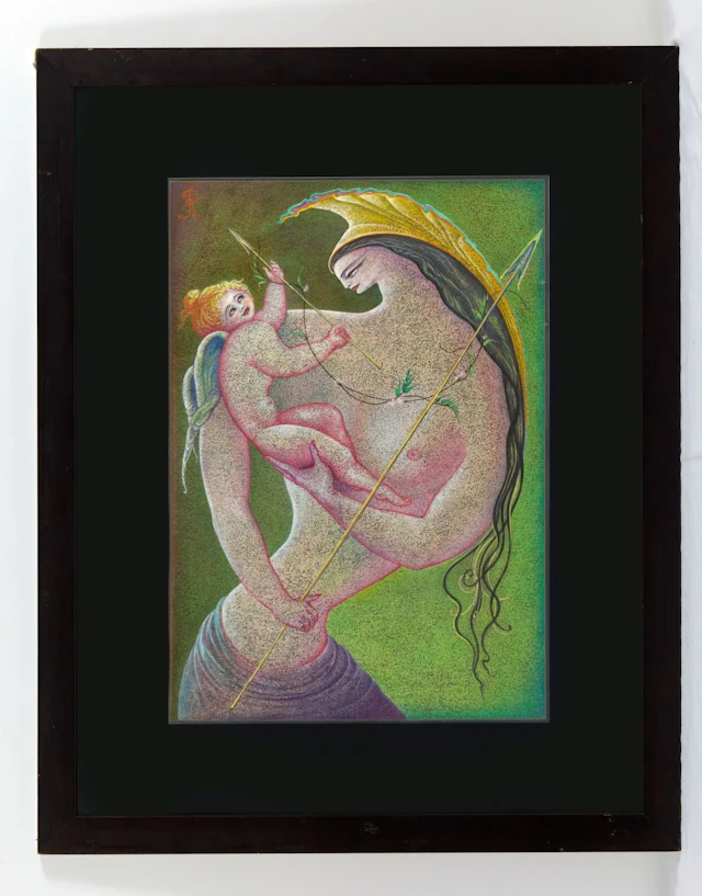 MODLEN (CHEMIAKINE) Rebecca (1934–2014) Venus and Cupid Mixed media