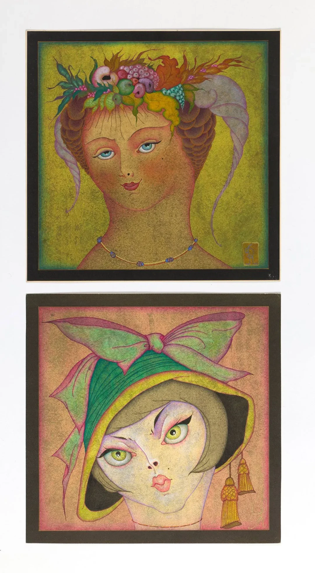 MODLEN (CHEMIAKINE) Rebecca (1934–2014) Romantic Images. Set of 4