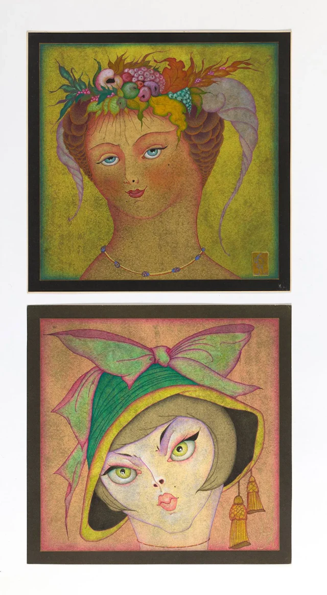 MODLEN (CHEMIAKINE) Rebecca (1934–2014) Romantic Images. Set of 4