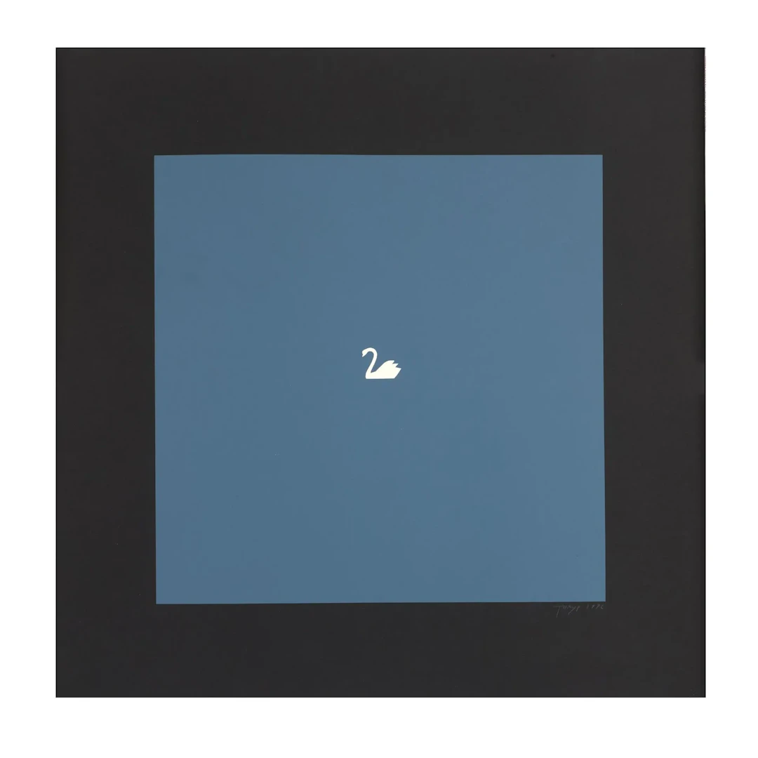 NOVIKOV Timur (1958–2002) Swan Silkscreen print Signed and dated “1992”